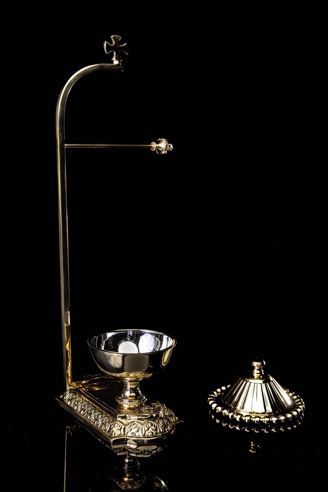 Gancio per purificatoio - vasculum - ottone