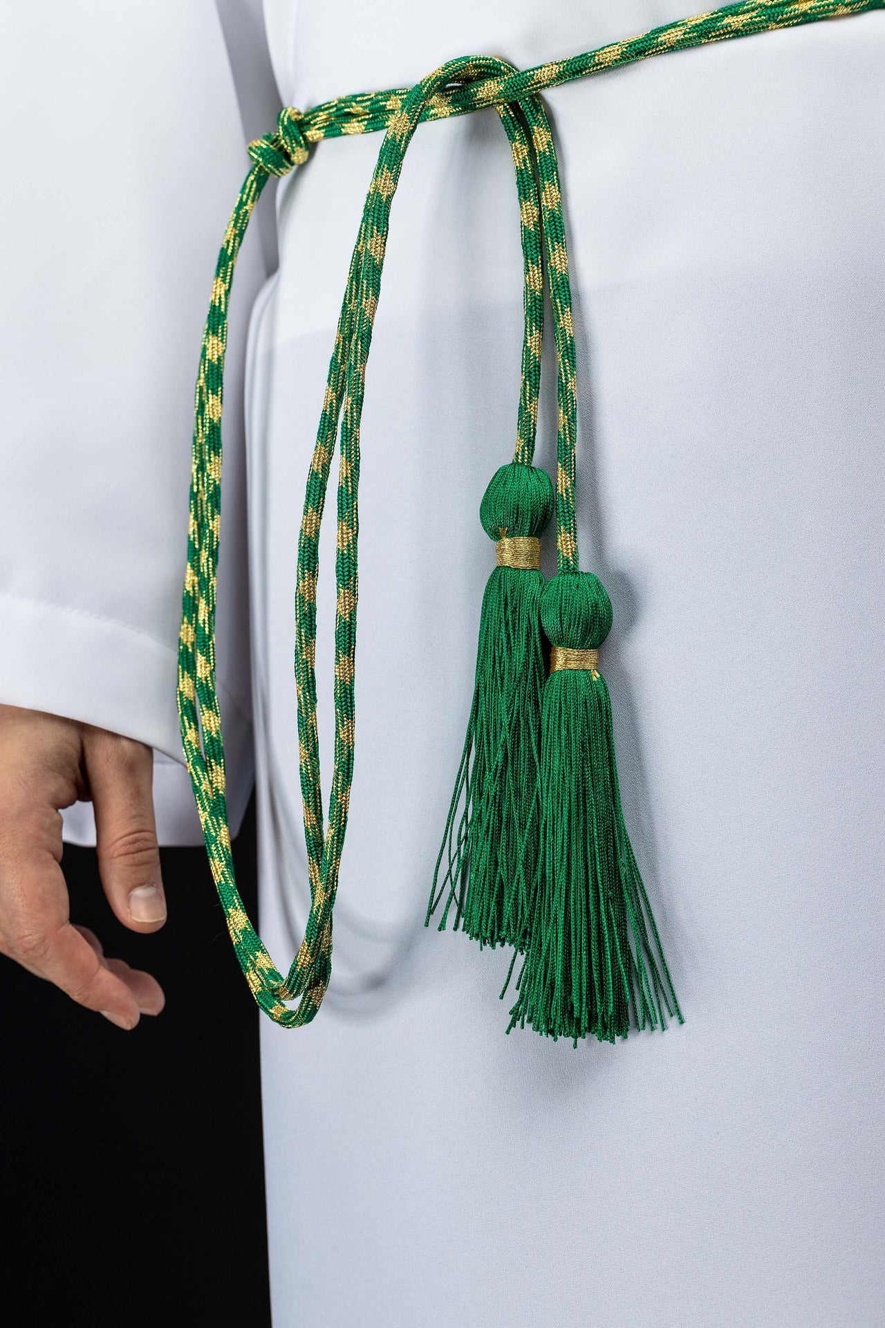 Cingulum liturgiczne zielono-złote - ORNATY.PL