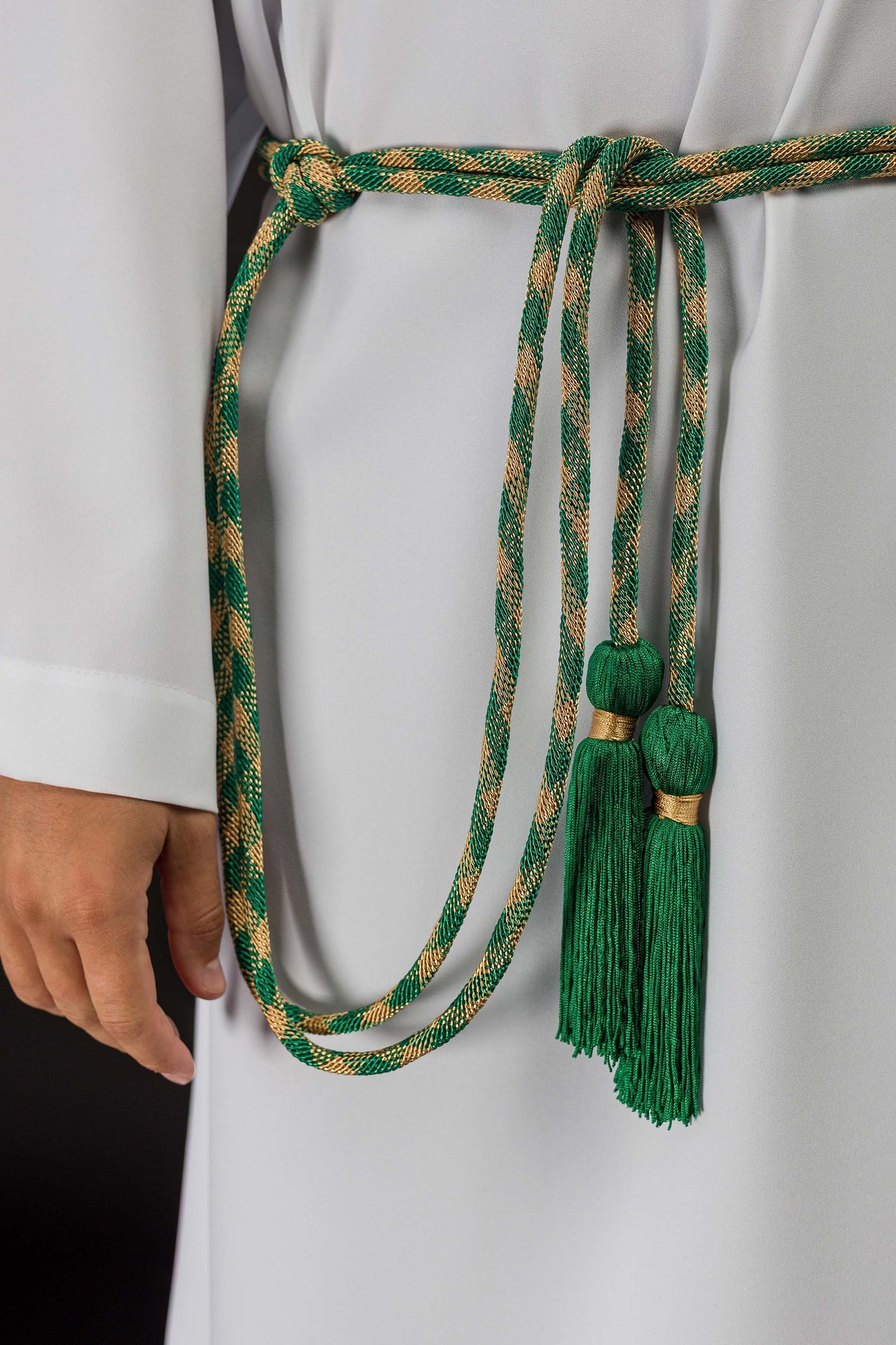 Cingolo liturgico verde e oro Premium