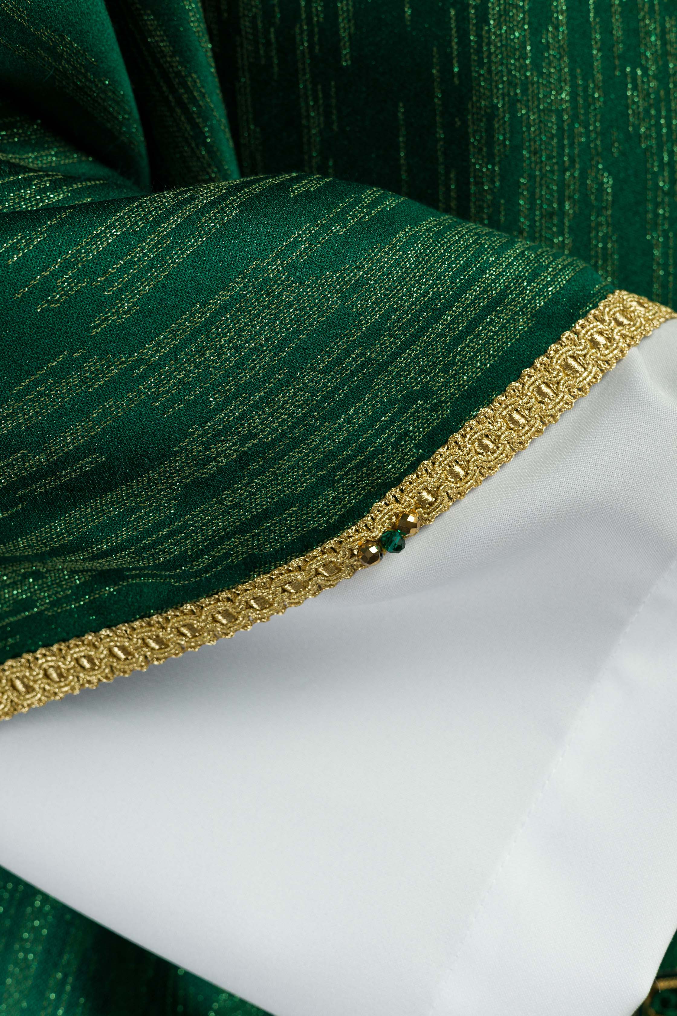 Casula fatto a mano con pietre naturali Handmade 7015 Verde