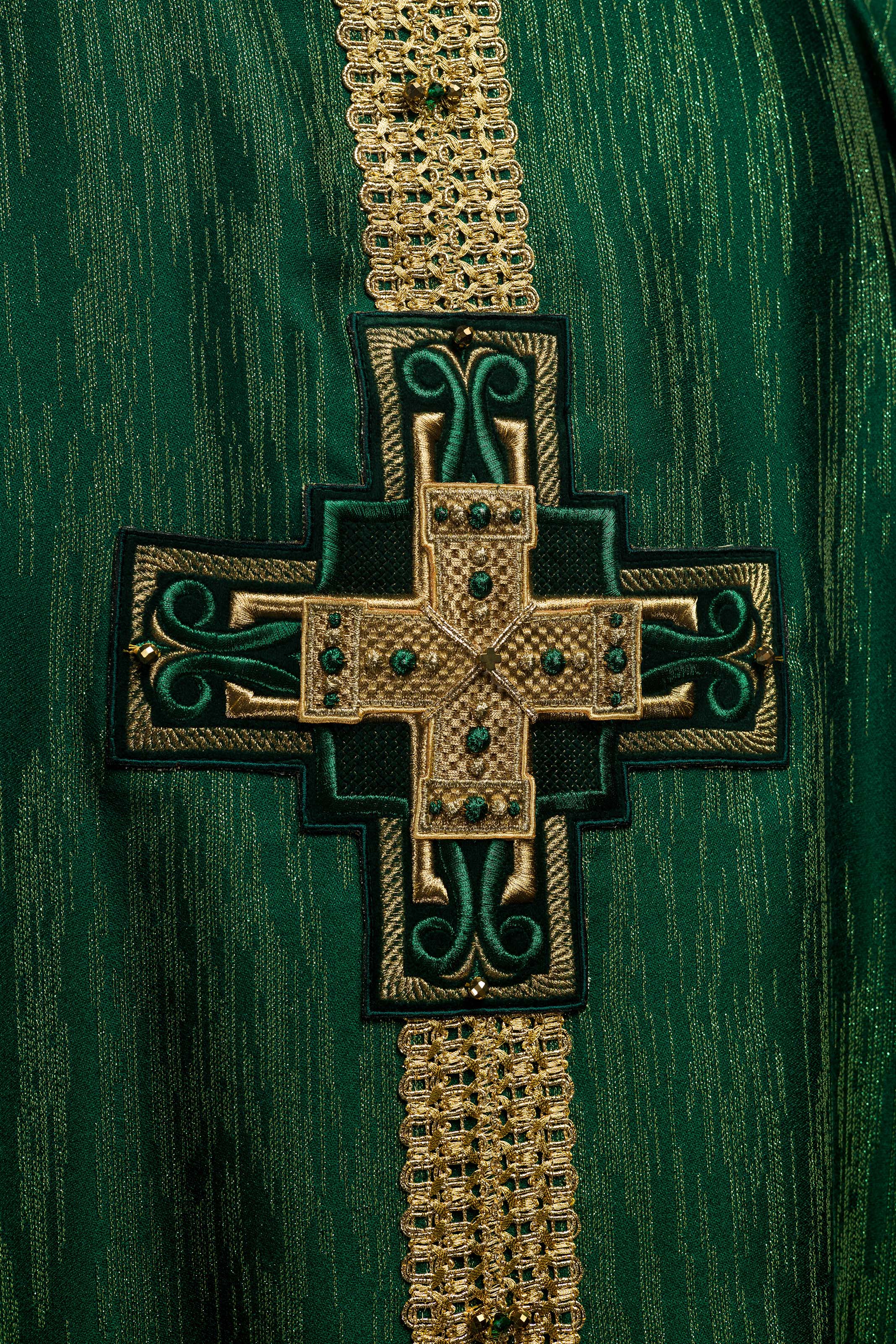 Casula fatto a mano con pietre naturali Handmade 7015 Verde