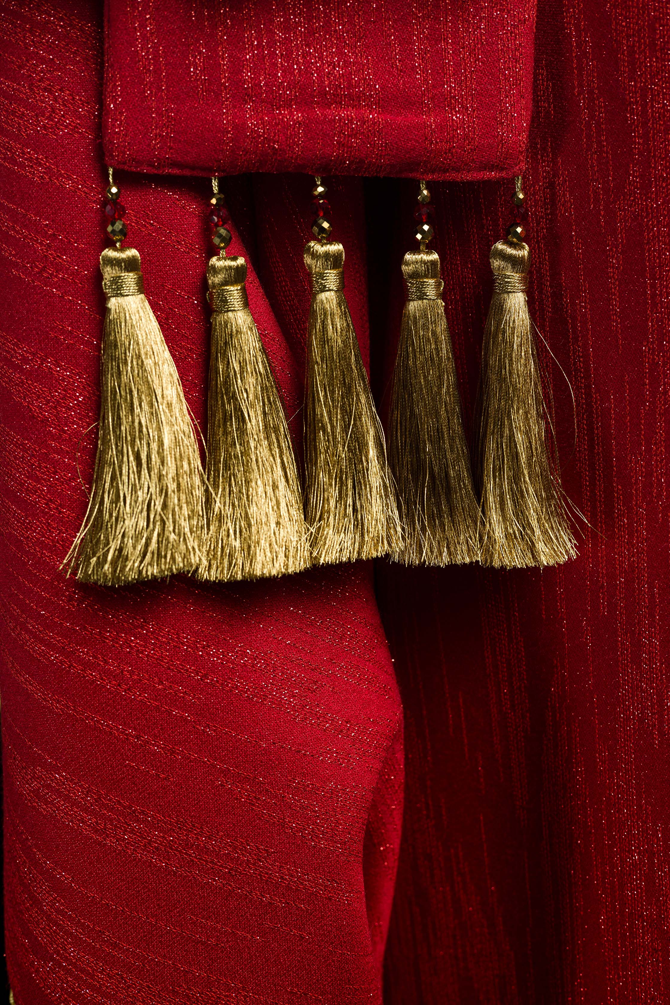 Casula fatto a mano con pietre naturali Handmade 7015 Rosso