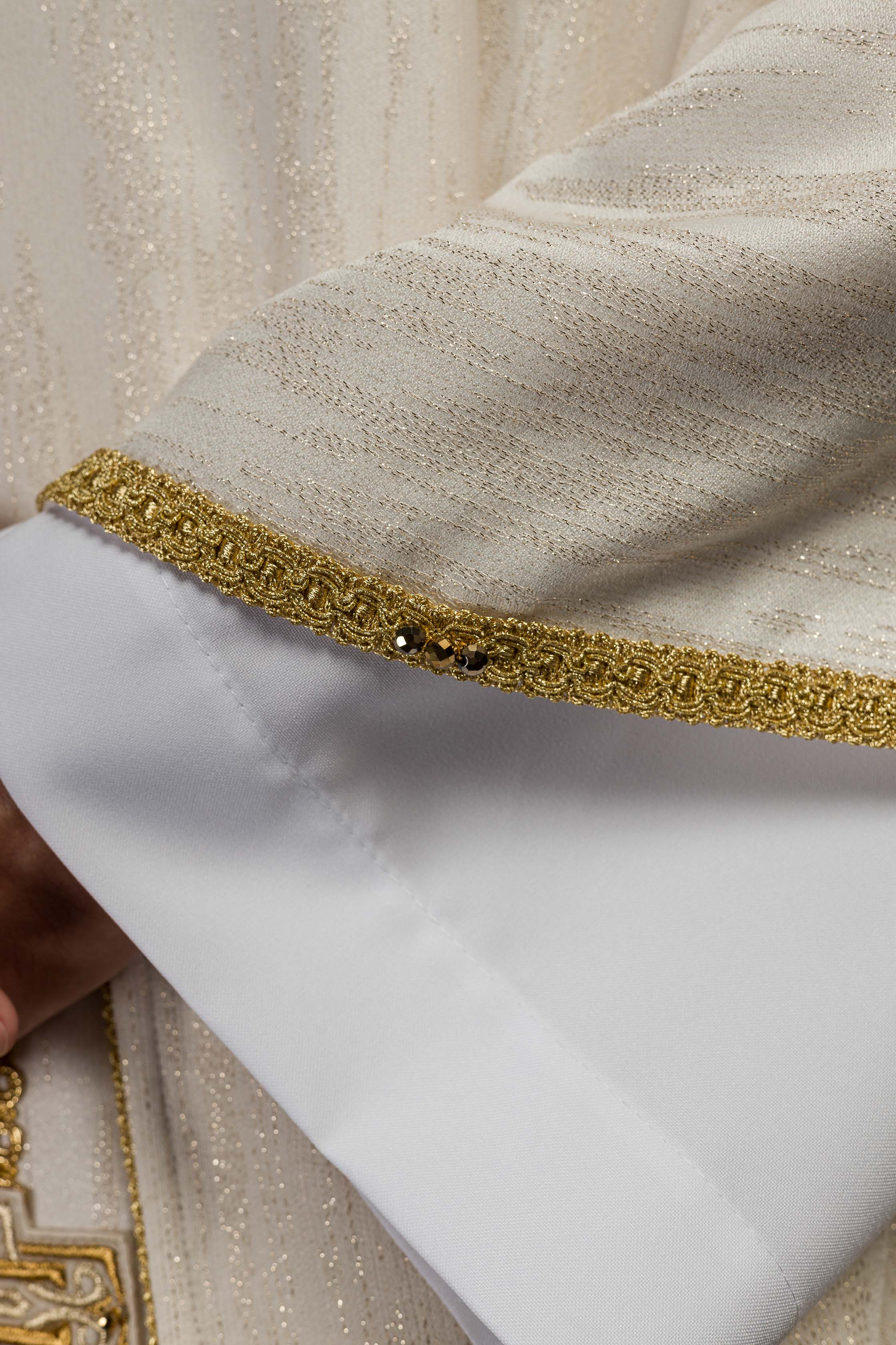 Casula fatto a mano con pietre naturali Handmade 7015 Ecru