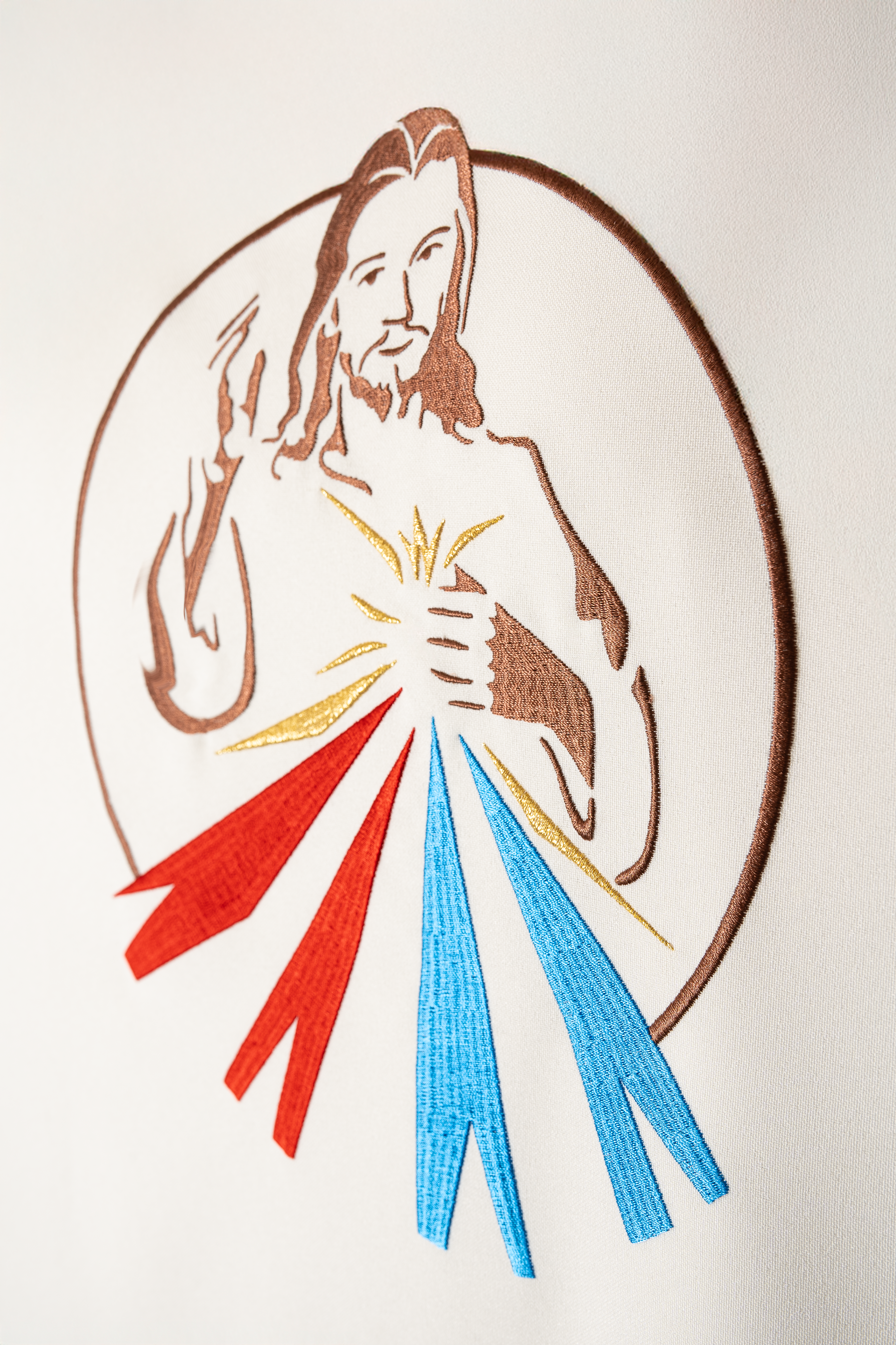 Pianeta écru con l’immagine di Gesù Misericordioso