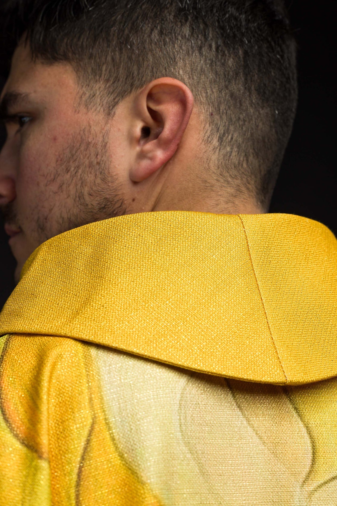 Casula stampata multicolore con motivo della croce