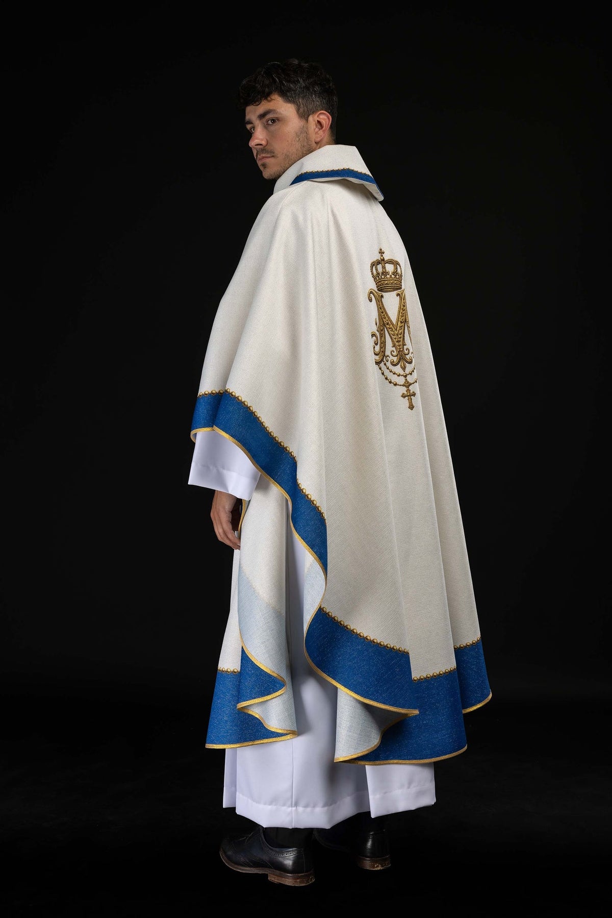 Casula stampata con l'immagine della Madonna di Częstochowa