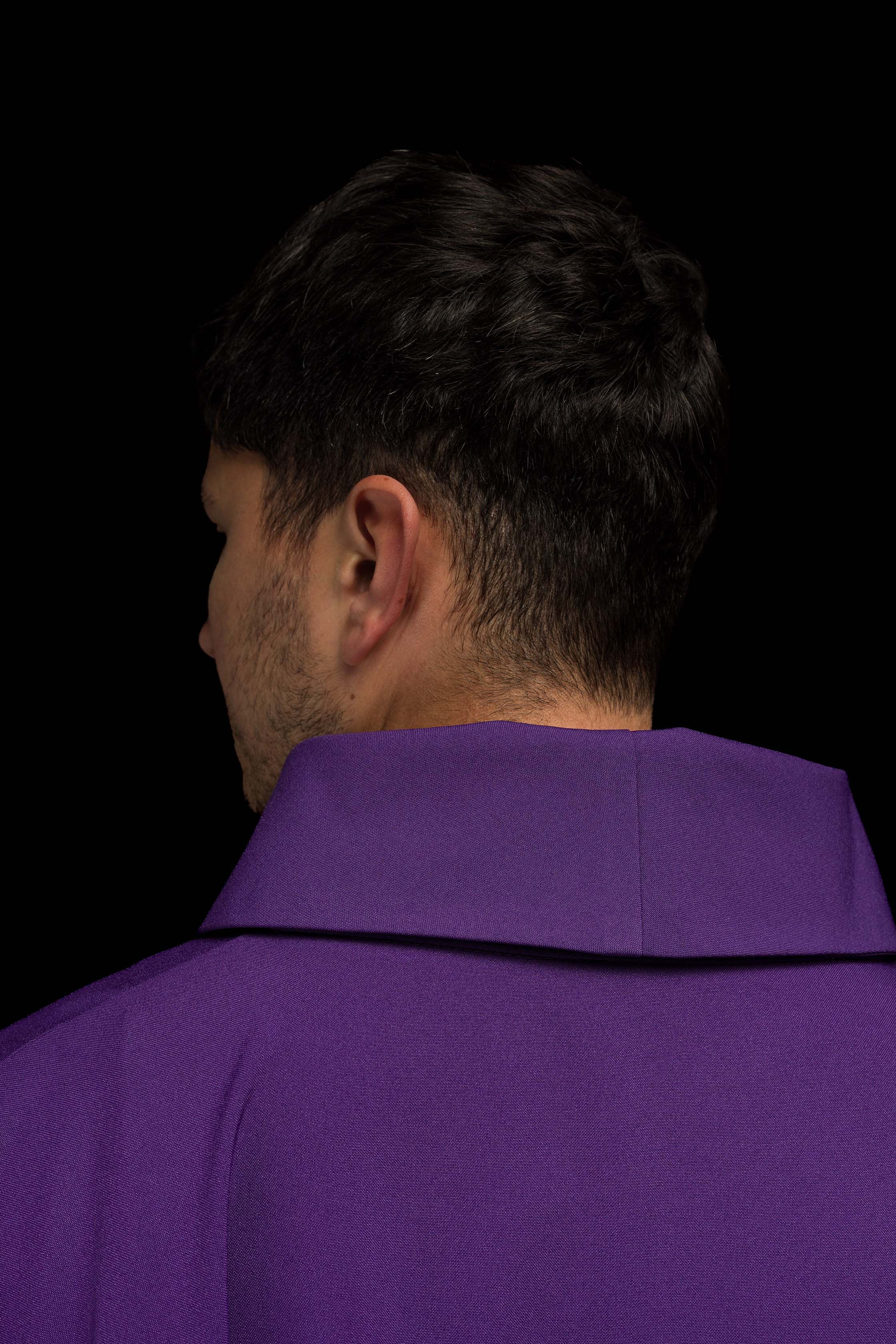 Casula Viola ricamata con Croce e IHS