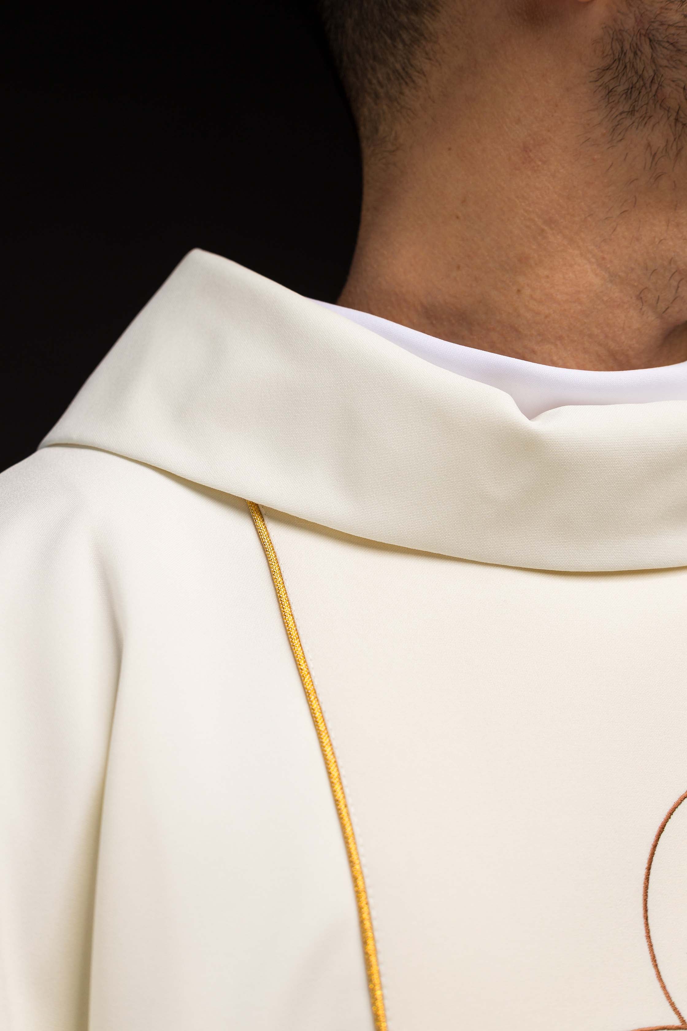 Casula di Natale con immagine della Sacra Famiglia