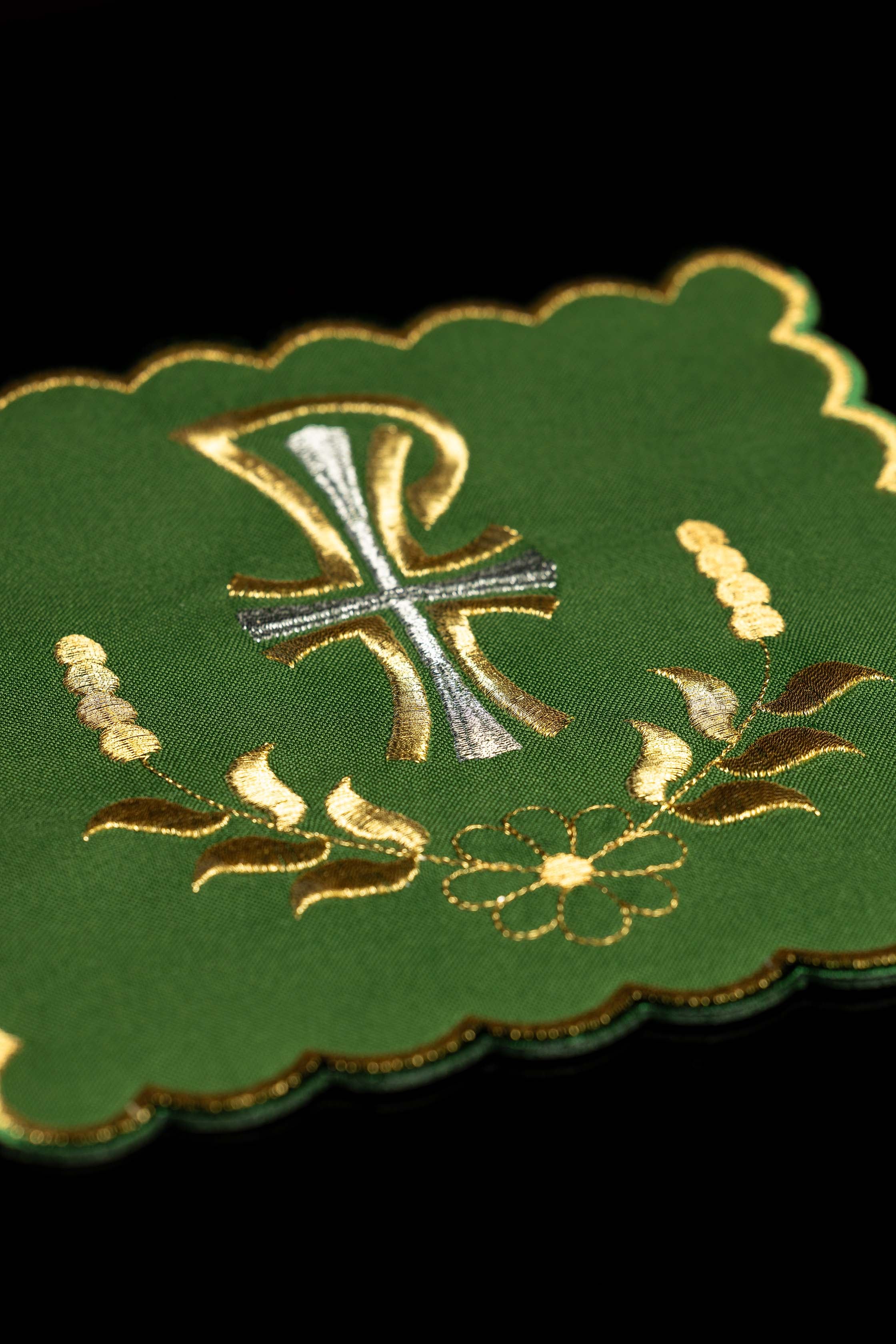 Set di palle da calice con simbolo PAX in quattro colori liturgici