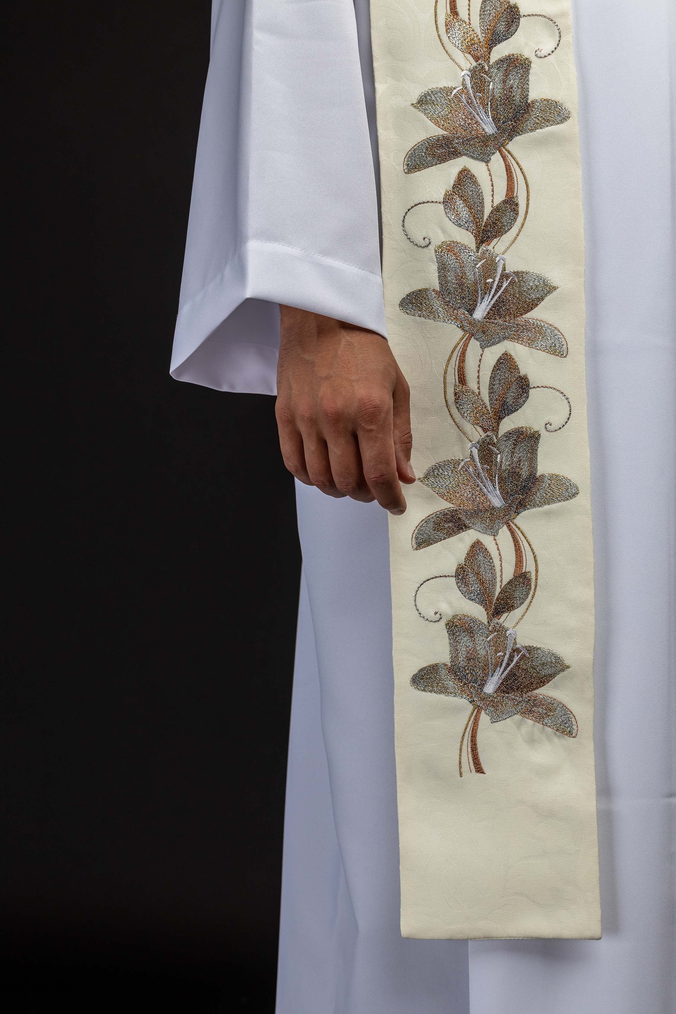 Stola ricamata con l’immagine di Nostra Signora di Guadalupe