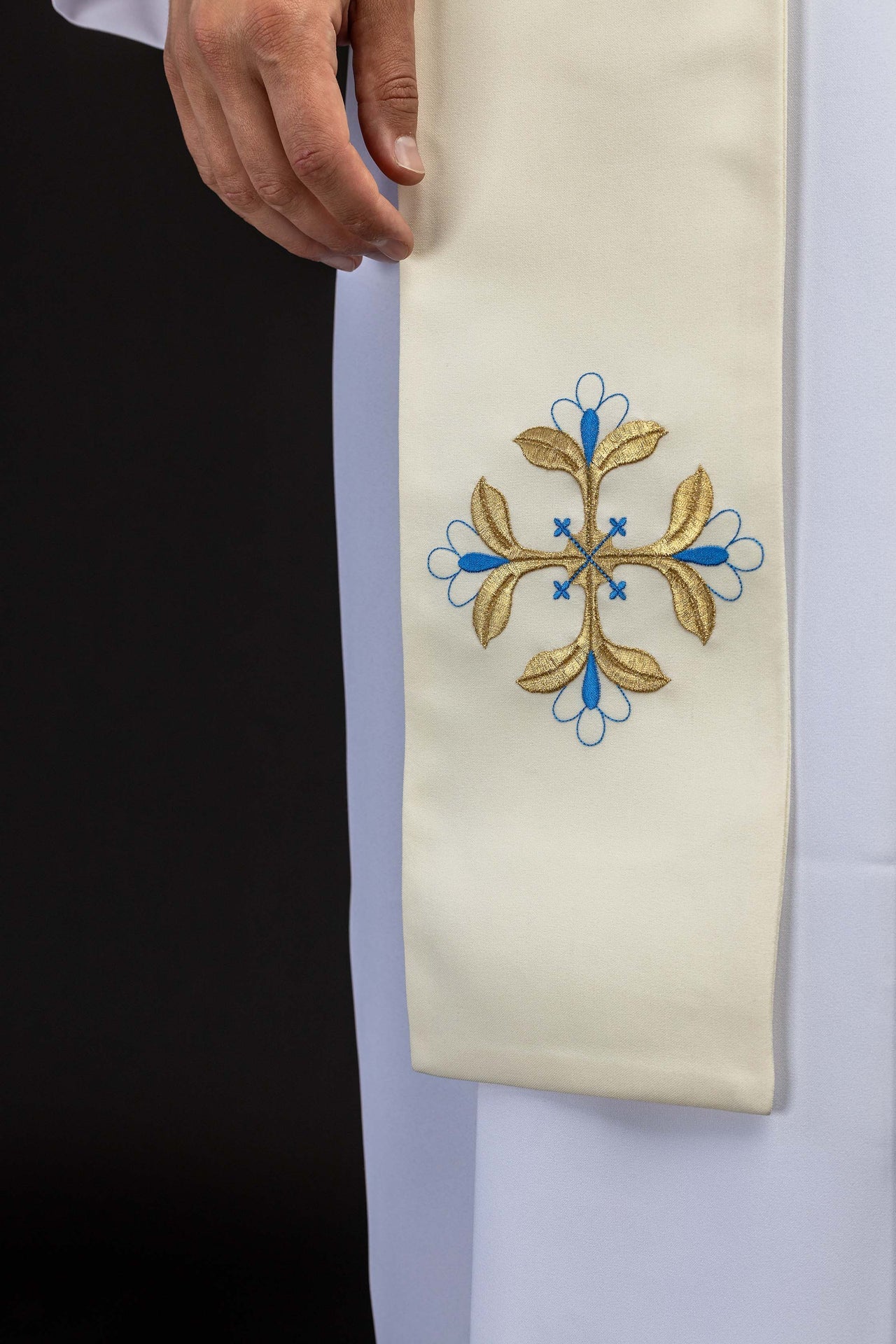 Stola ricamata con l’immagine di Nostra Signora di Fatima