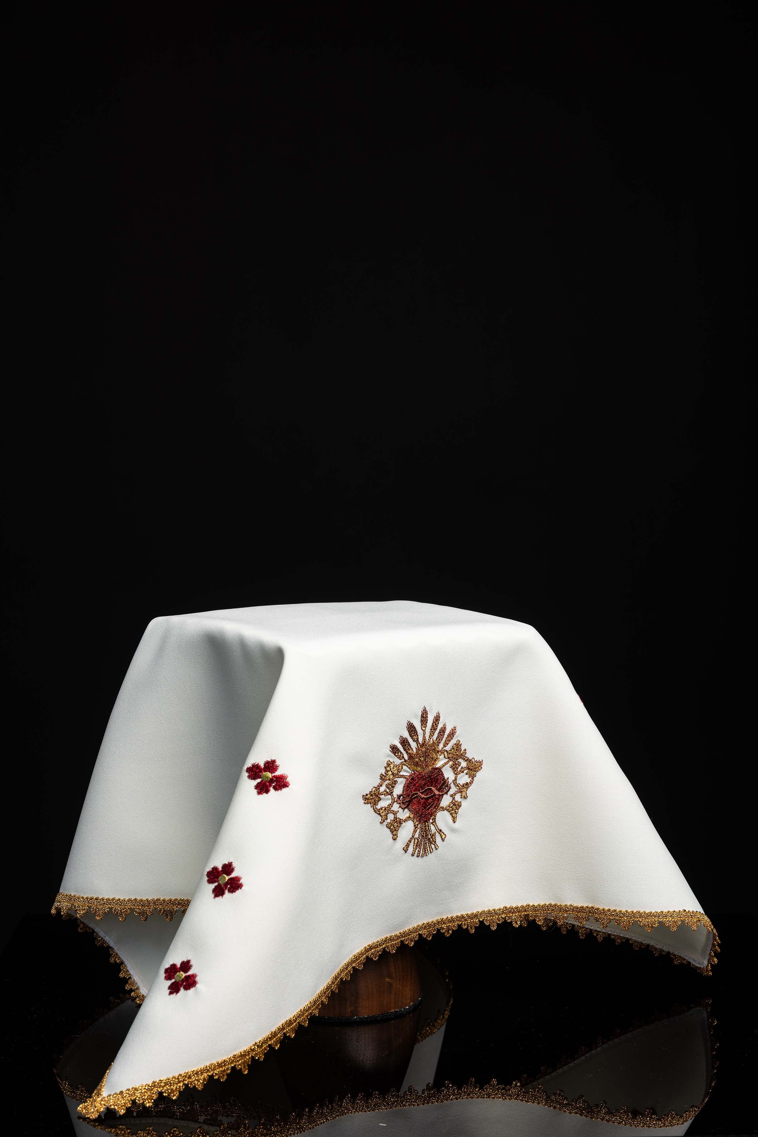 Velo Liturgico con simbolo del Sacro Cuore di Gesù