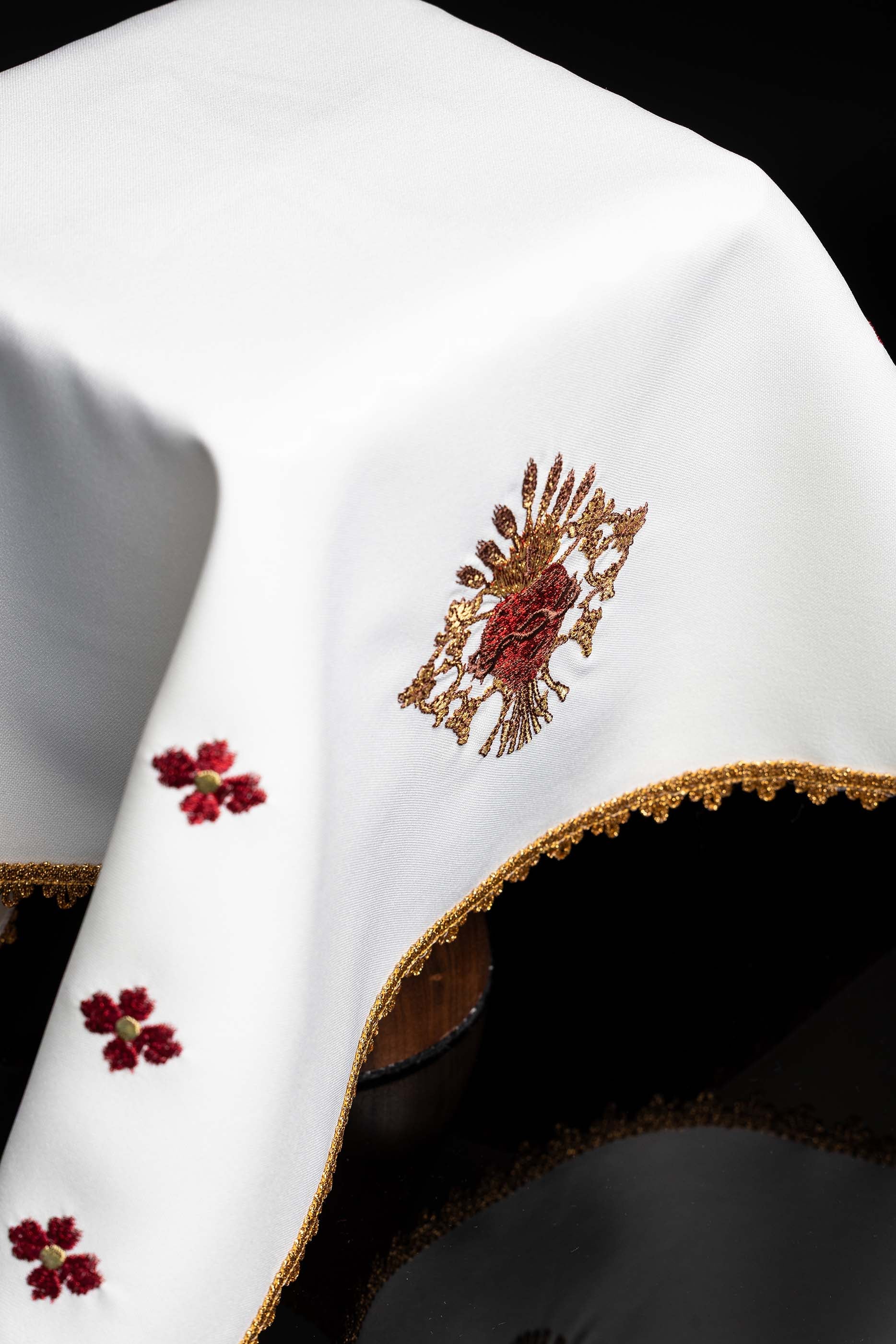 Velo Liturgico con simbolo del Sacro Cuore di Gesù