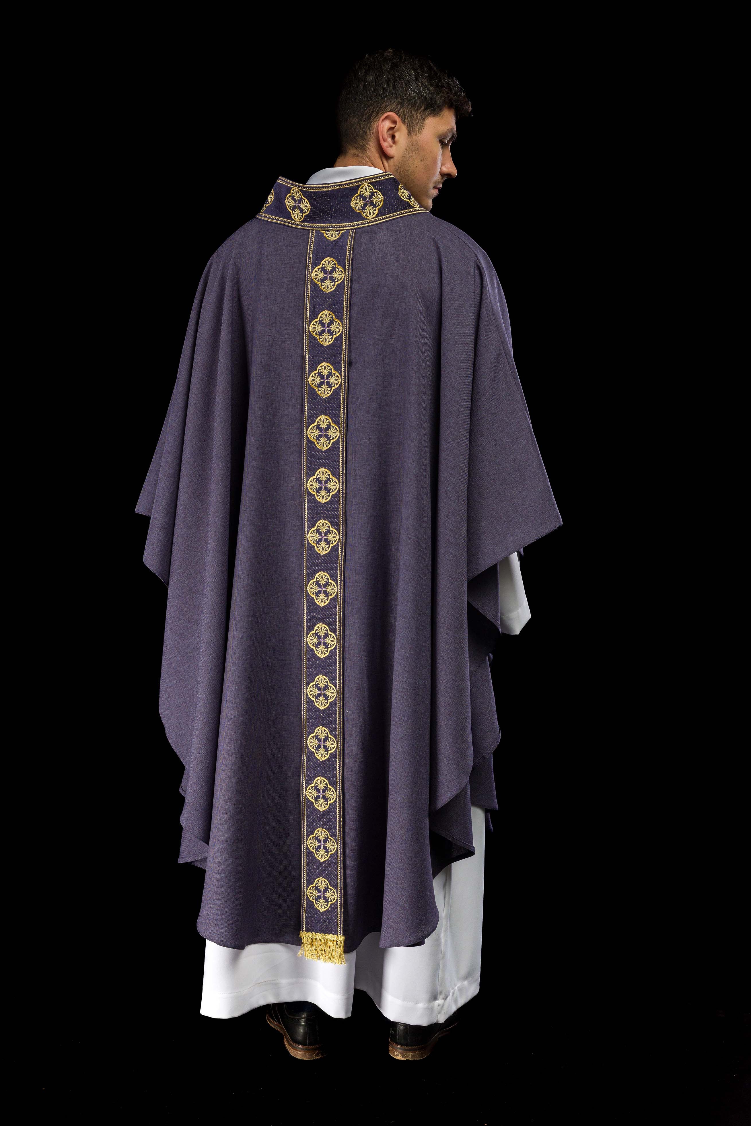 Casula viola classica cintura stretta