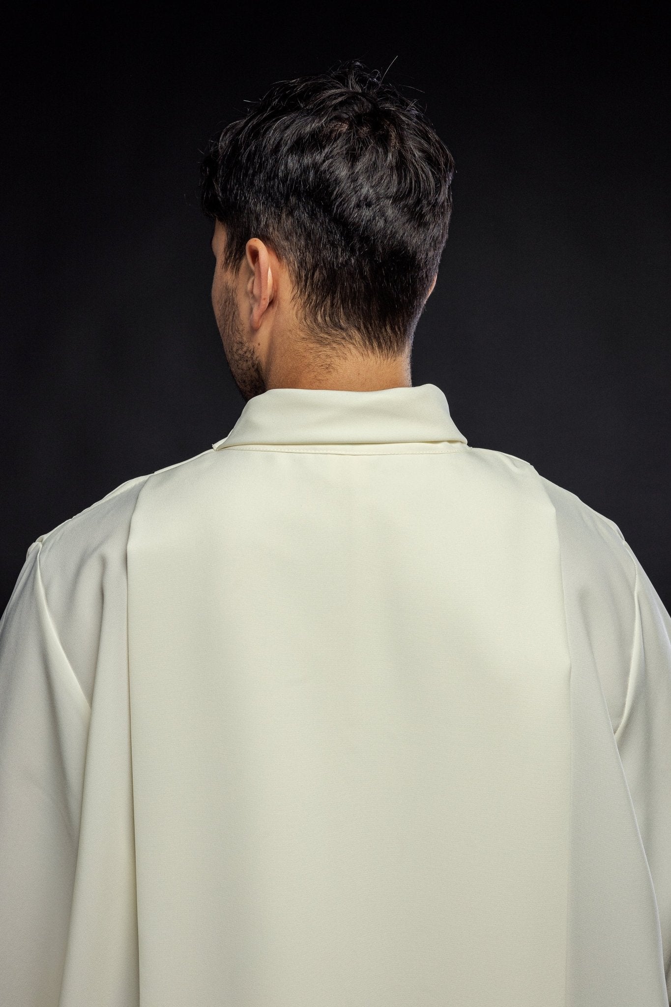 Camice Sacerdotale semplice con collo alto Ecru KAB/022/05/12 135cm/164cm - PERILPRETE.IT