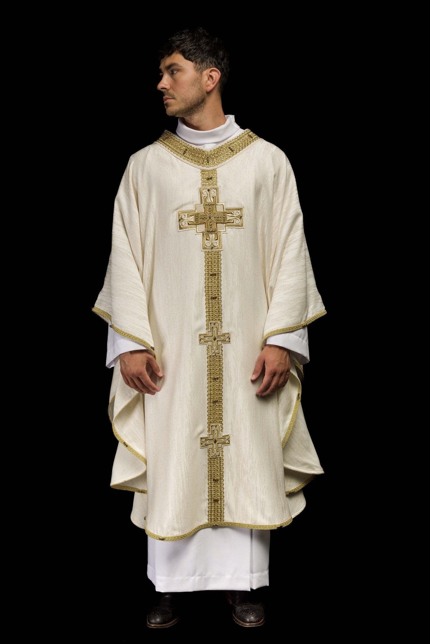 Casula fatto a mano con pietre naturali Handmade 7015 Ecru HM/7015/05/99 - PERILPRETE.IT