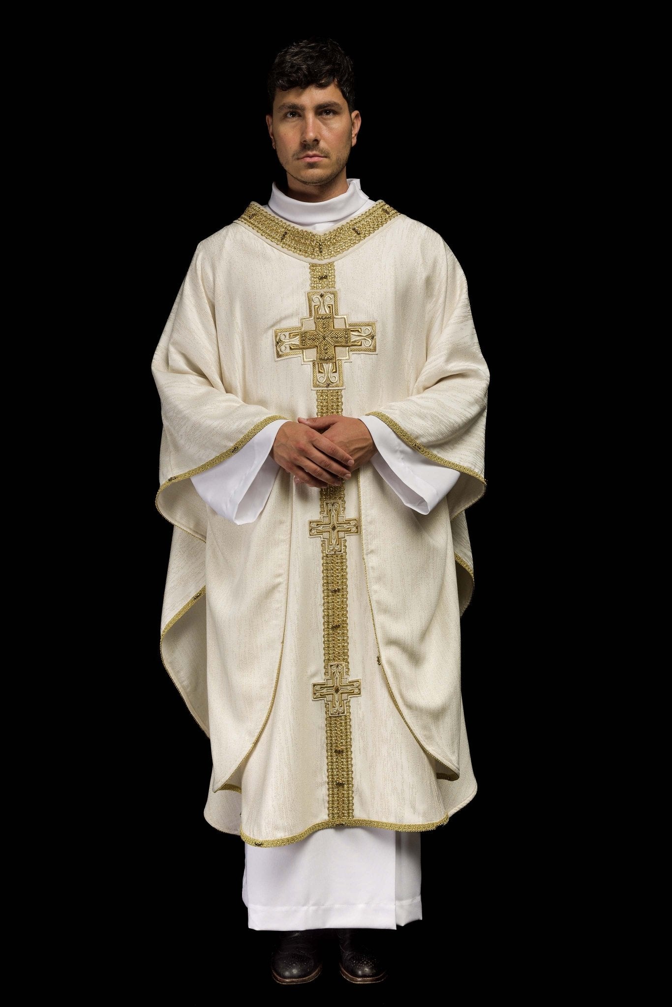 Casula fatto a mano con pietre naturali Handmade 7015 Ecru HM/7015/05/99 - PERILPRETE.IT