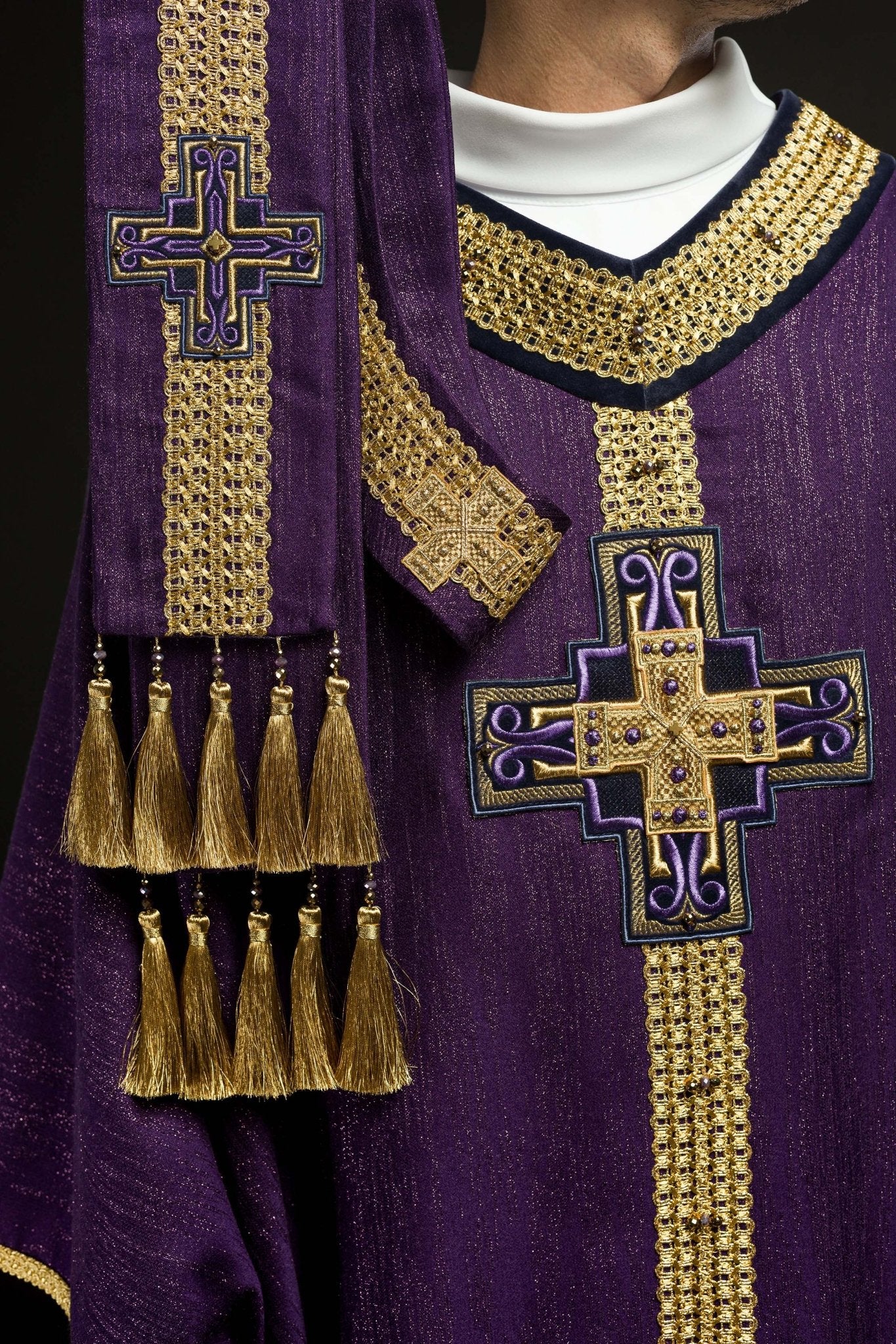 Casula fatto a mano con pietre naturali Handmade 7015 Viola HM/7015/03/99 - PERILPRETE.IT