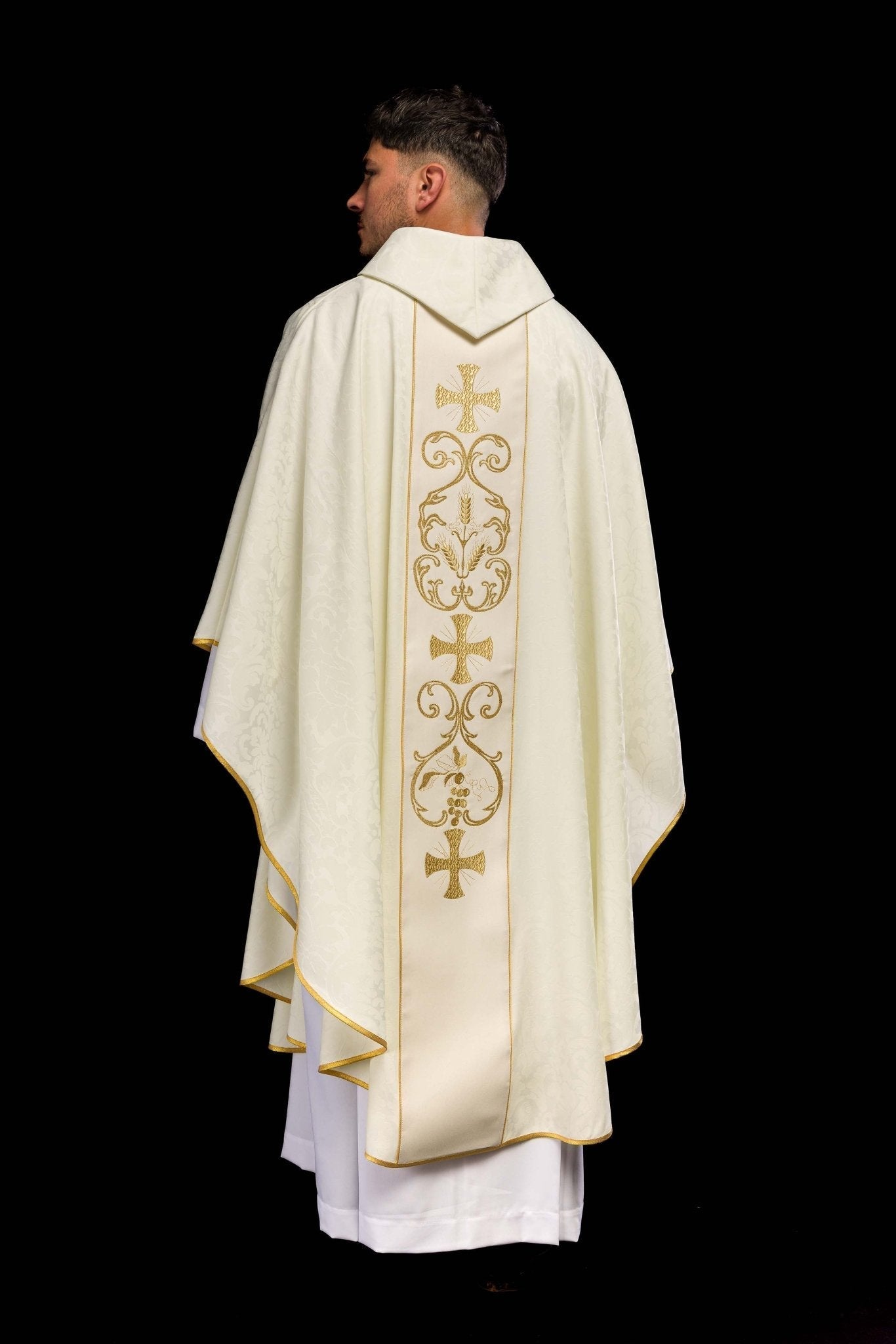 Casula liturgica con fascia decorata KOR/148/05/81 - PERILPRETE.IT