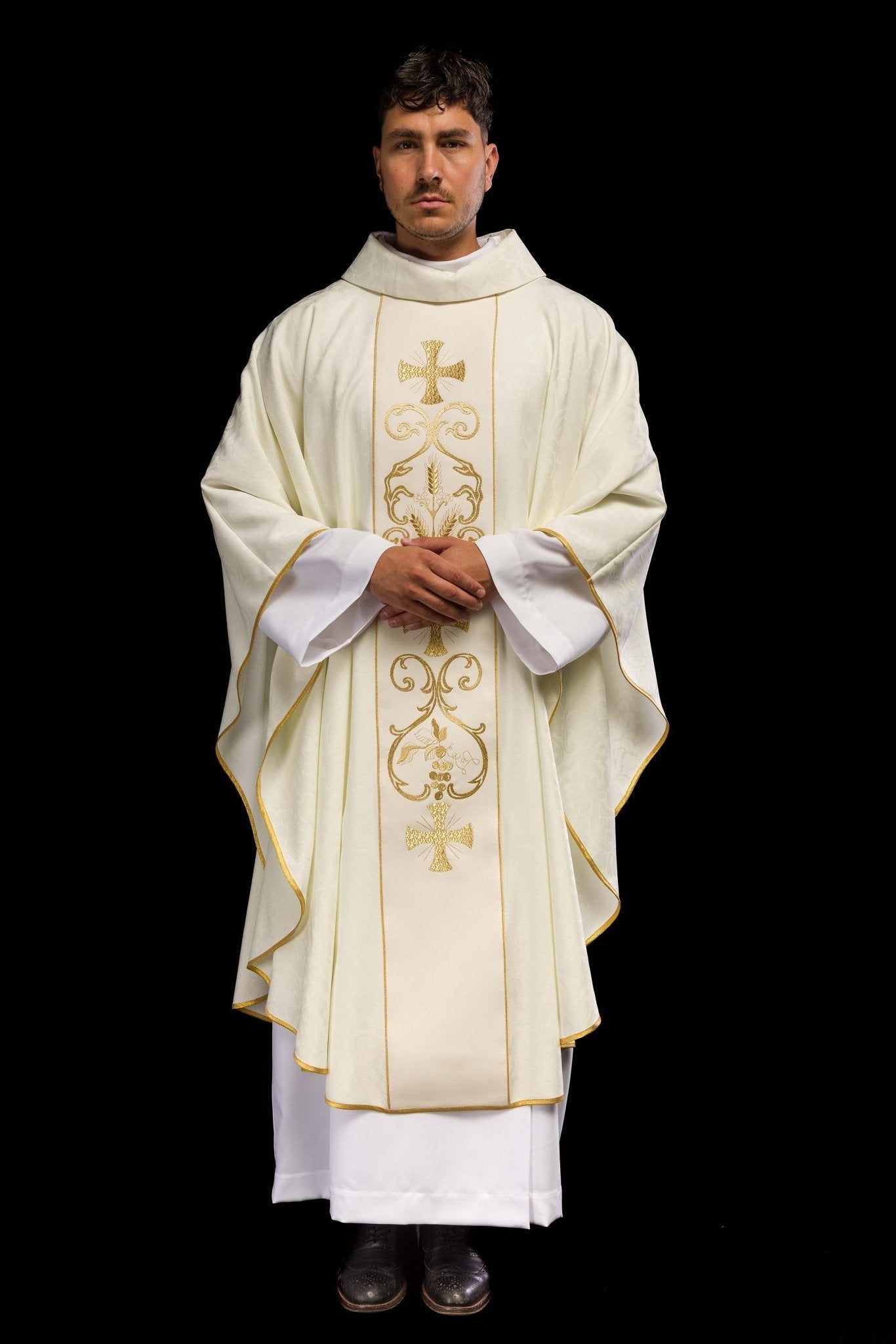 Casula liturgica con fascia decorata KOR/148/05/81 - PERILPRETE.IT