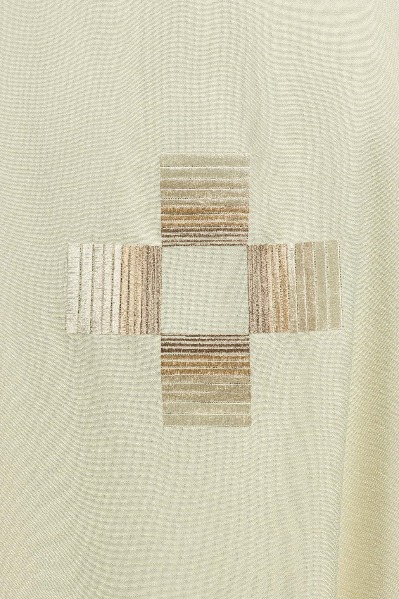 Casula ricamata con croci ecrù HA7033-05 ECRU - PERILPRETE.IT