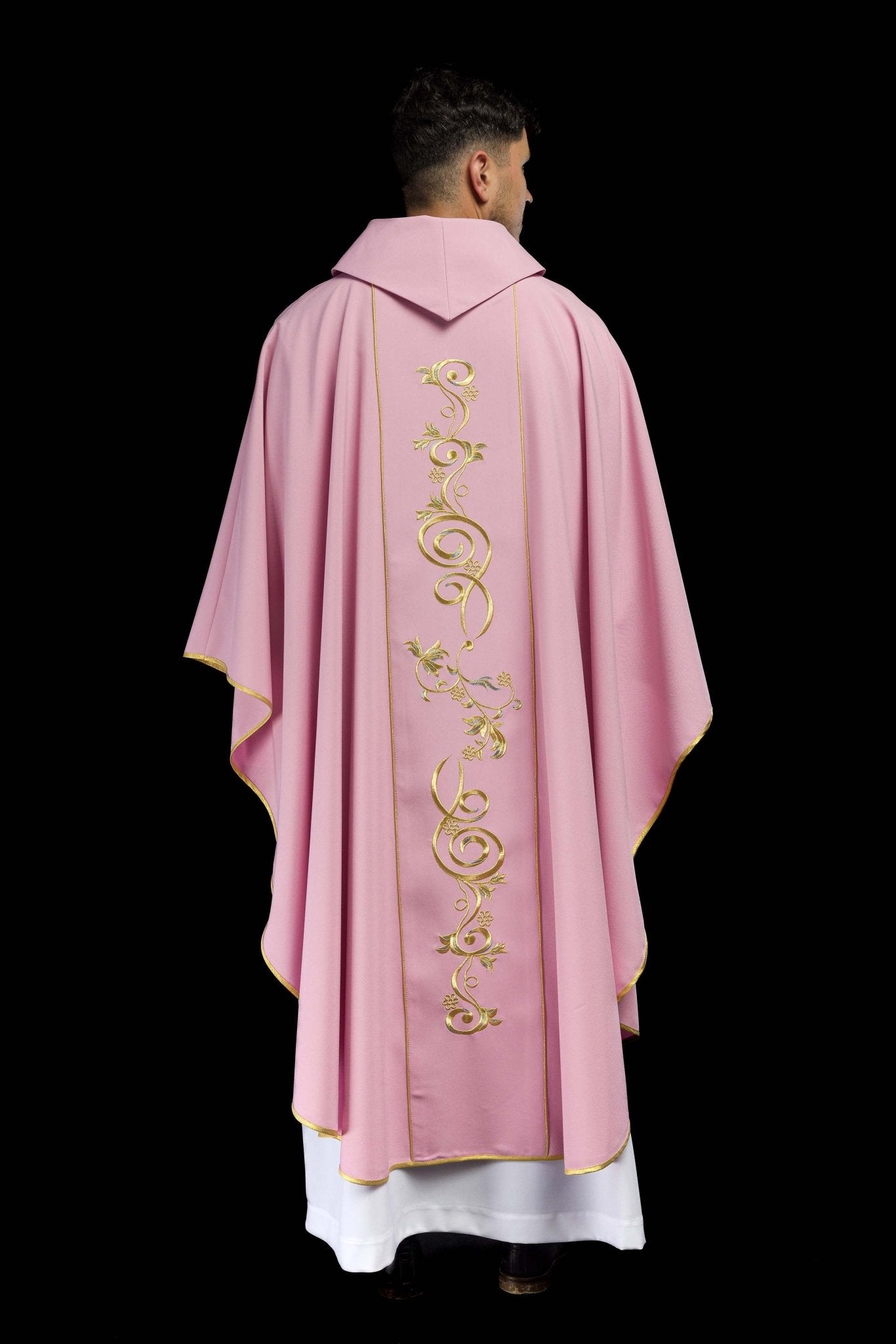 Casula Rosa ricamata IHS KOR/031/08/01 RÓŻ - PERILPRETE.IT