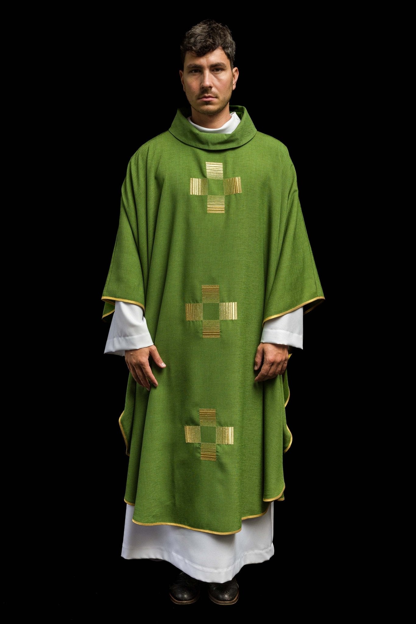 Casula Verde Croci HA7011-01 ZIELONY - PERILPRETE.IT