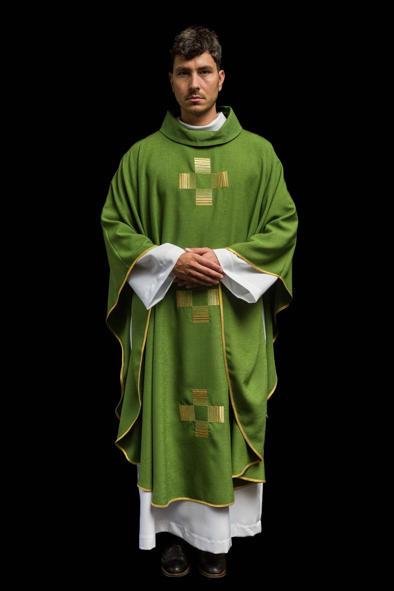 Casula Verde Croci HA7011-01 ZIELONY - PERILPRETE.IT