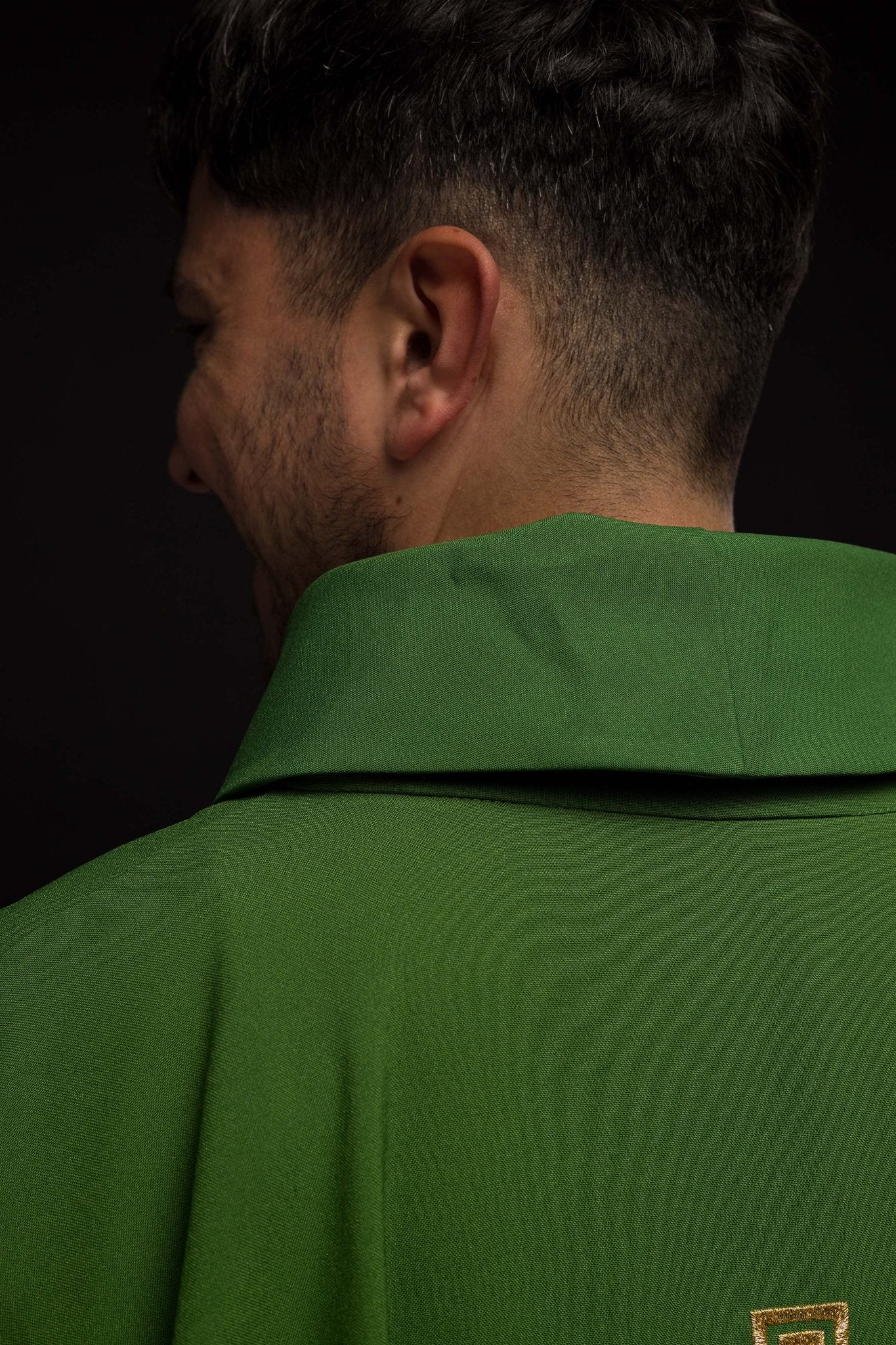 Casula Verde ricamata con Croce KOR/018/01/12 ZIELONY - PERILPRETE.IT