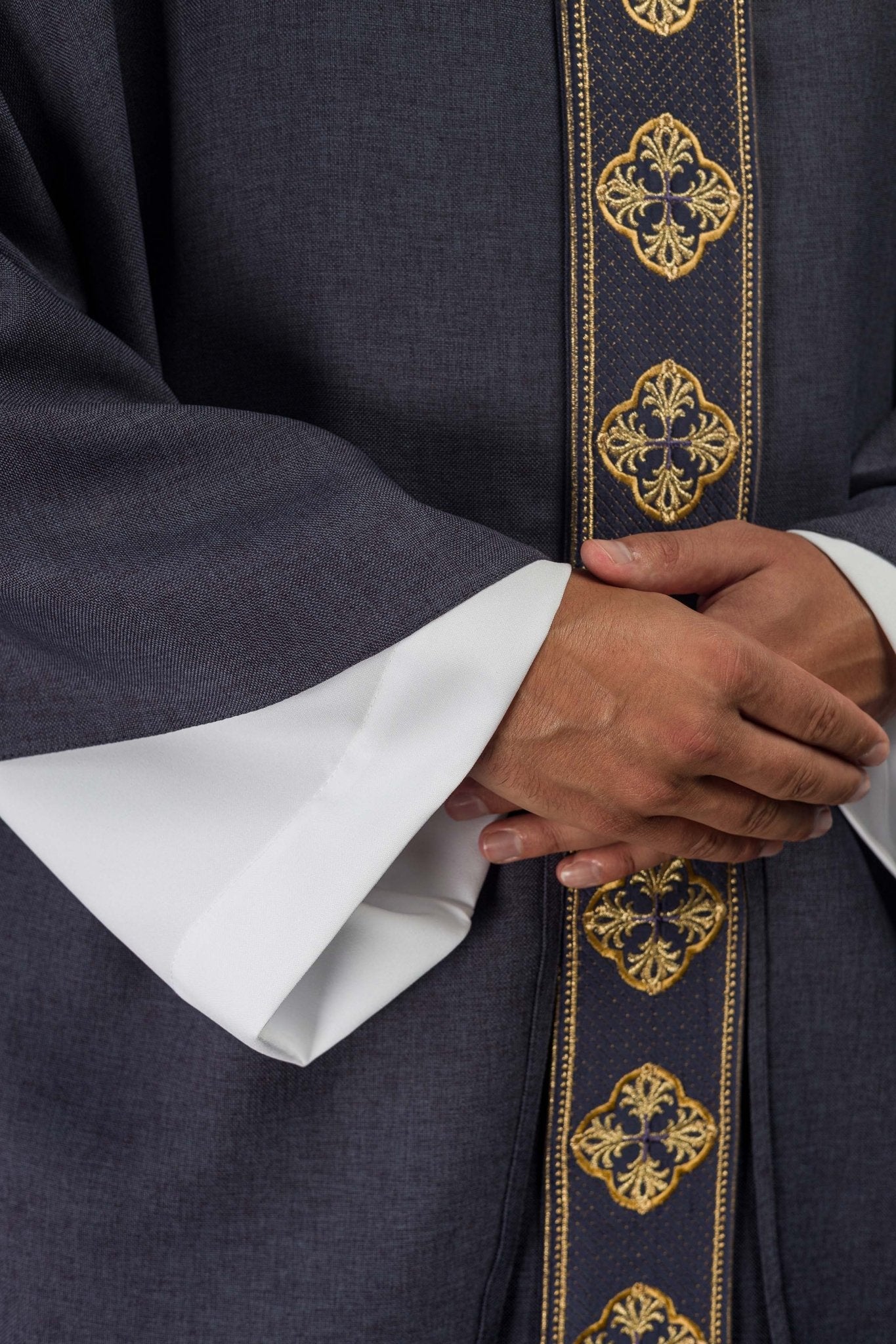 Casula viola classica cintura stretta S-7069-03-70 - PERILPRETE.IT