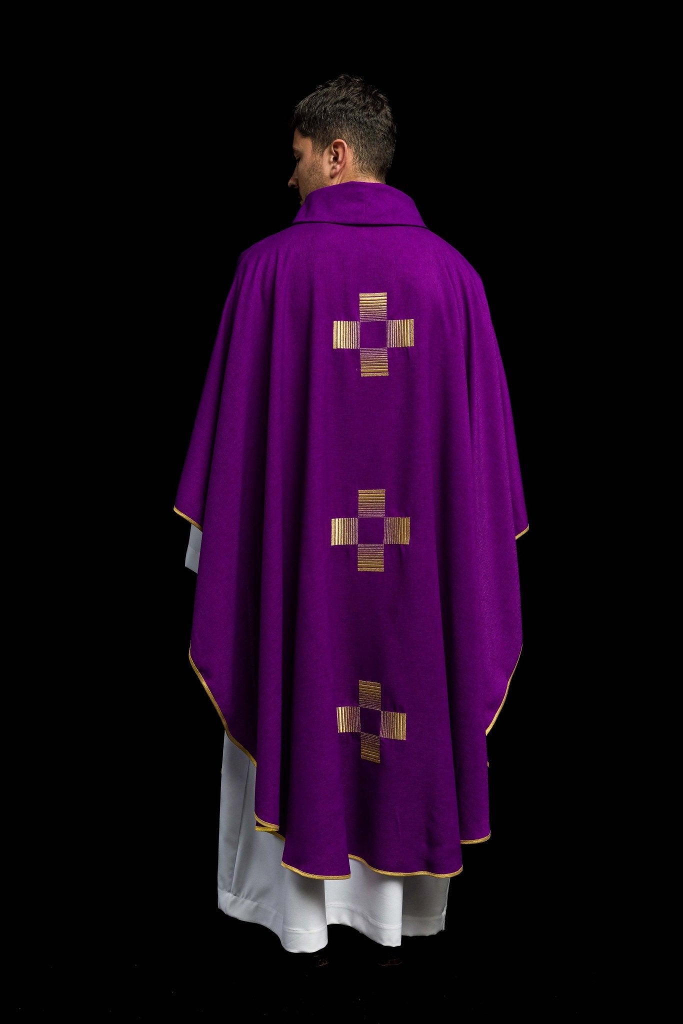 Casula Viola con Croci HA7011-03 FIOLET - PERILPRETE.IT