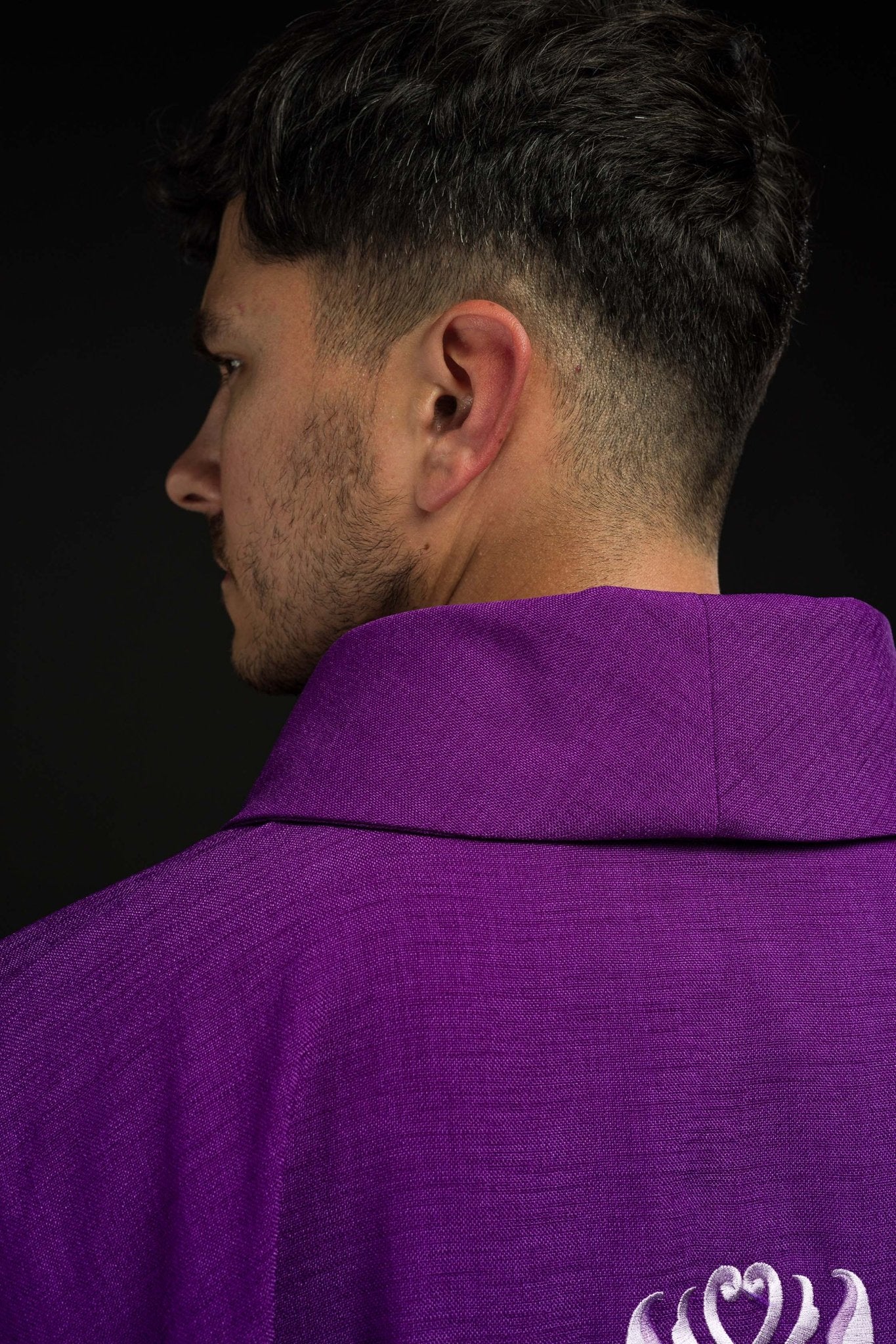 Casula Viola ricamata con simbolo della Croce HA7035-03 FIOLET - PERILPRETE.IT