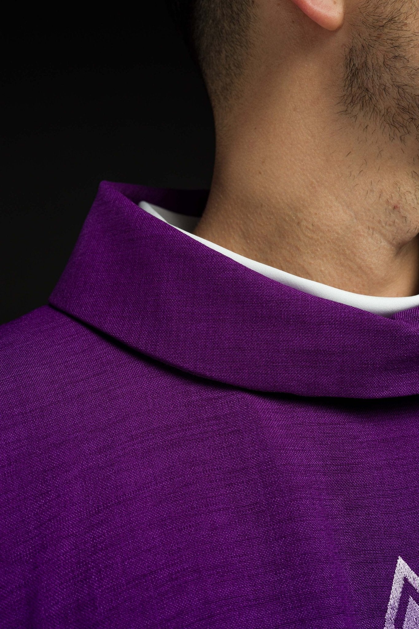 Casula Viola ricamo Croce HA7034-03 FIOLET - PERILPRETE.IT