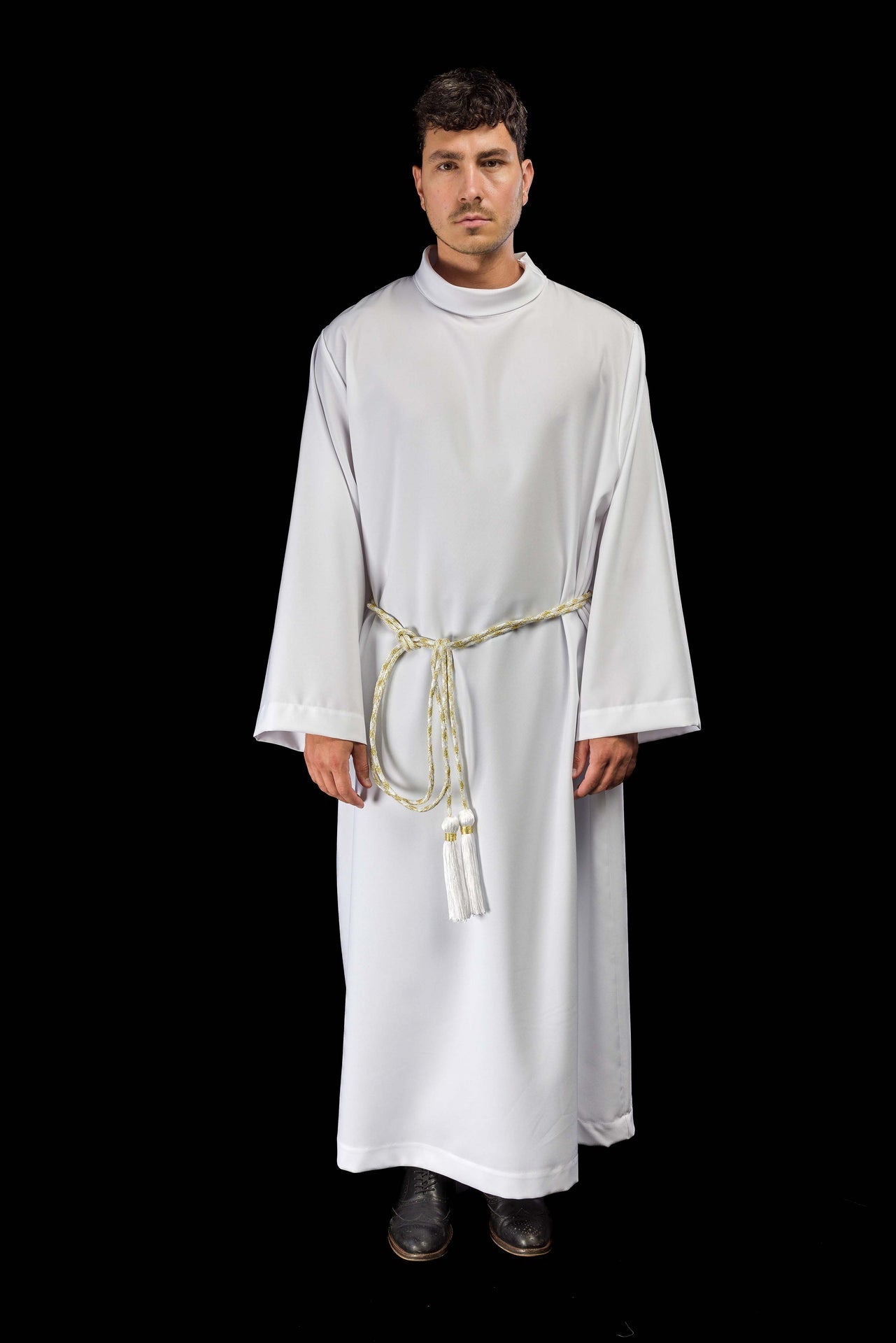 Cingolo liturgico bianco e oro CIN/804 - PERILPRETE.IT