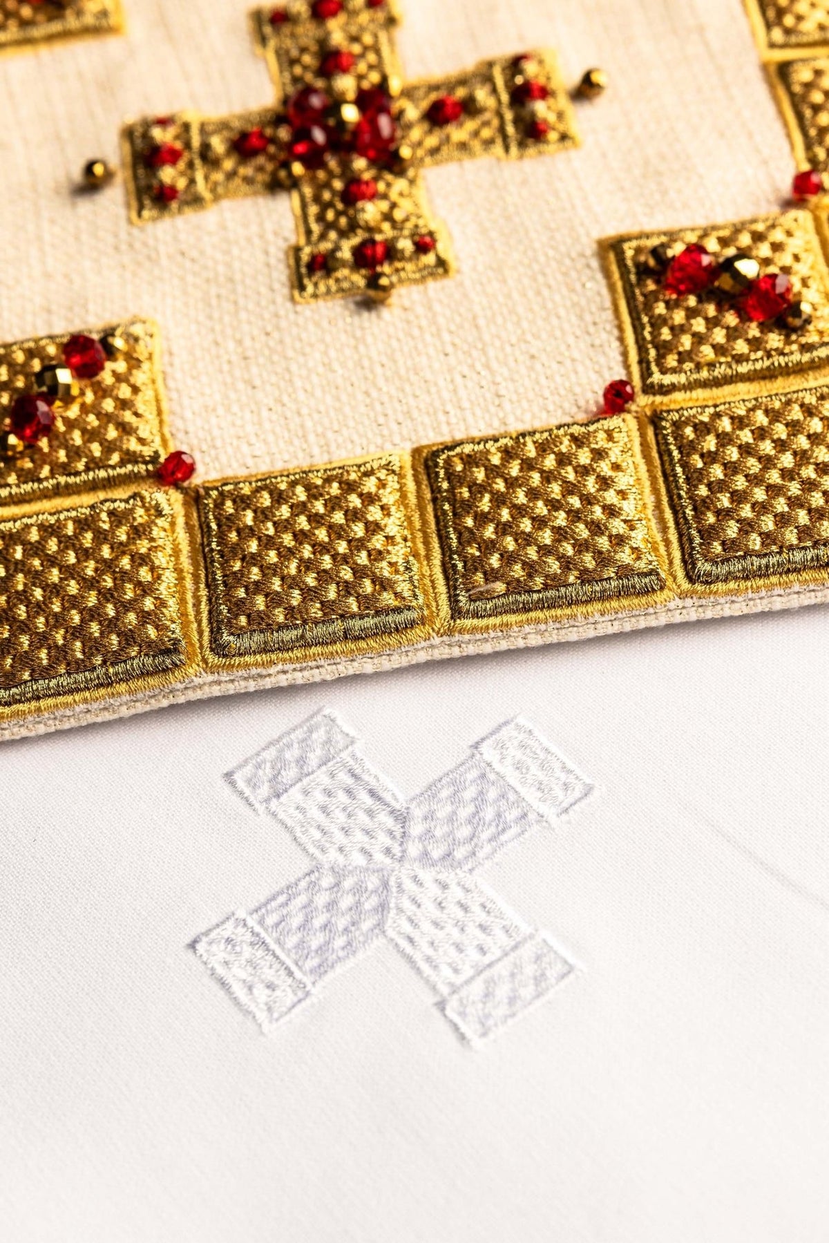 Ręcznie wykonany komplet kielichowy z naturalnymi kamieniami Handmade 5011