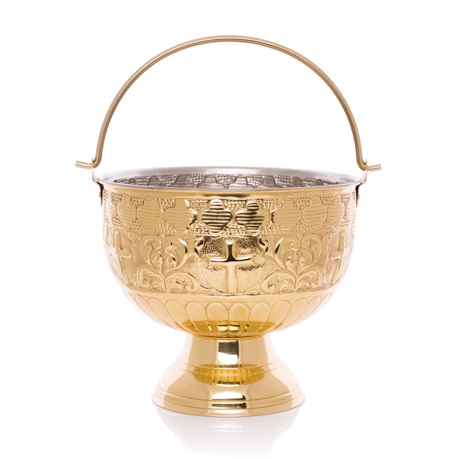 Secchiello per l'acqua benedetta - ottone HWF - 1036 - PERILPRETE.IT