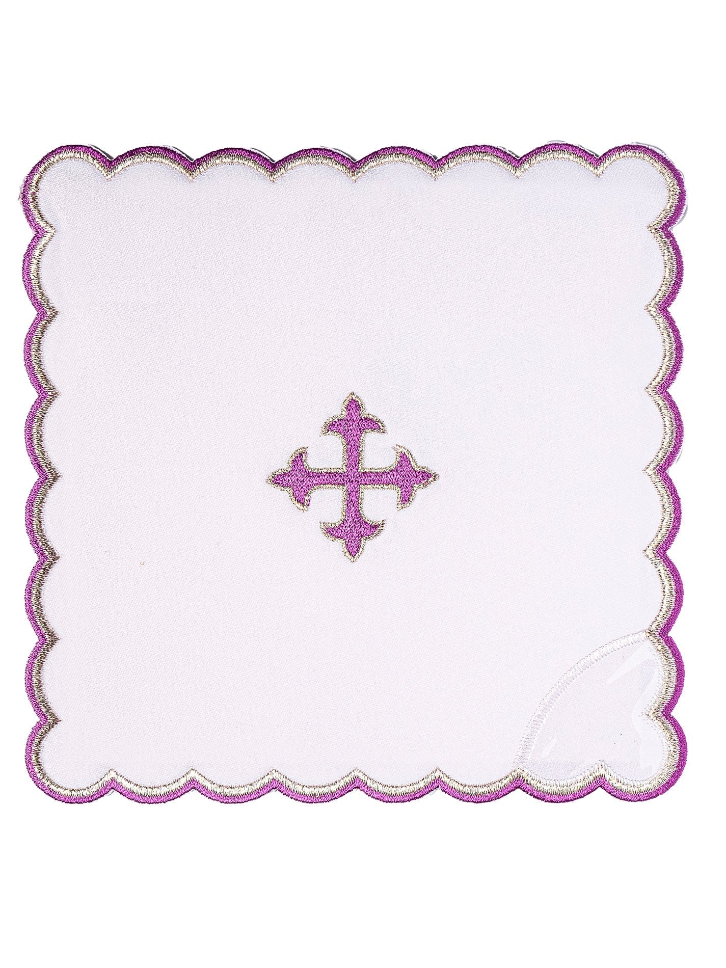 Serizio da Messa ricamato Croce viola KK/075/C1 - PERILPRETE.IT