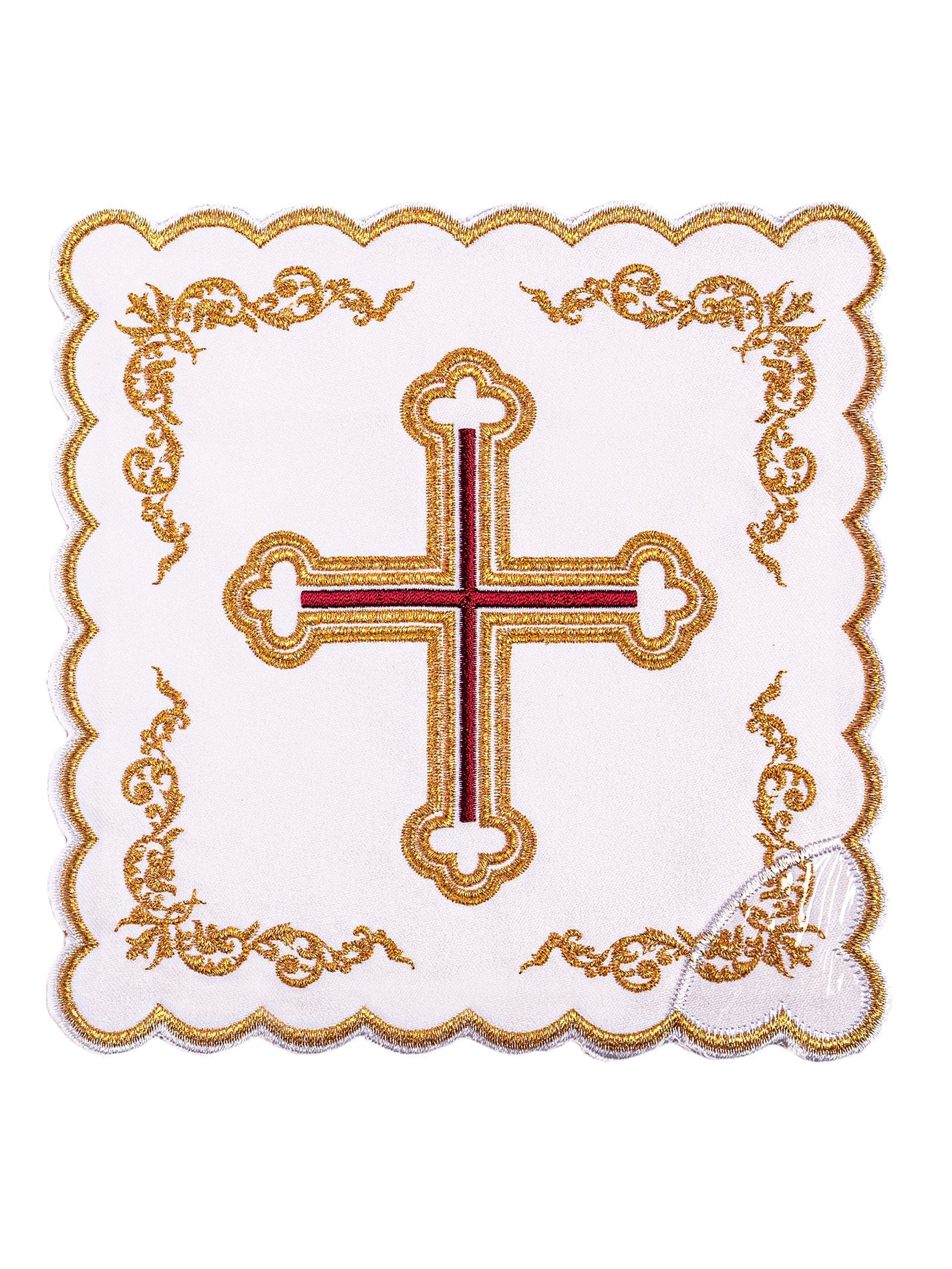 Servizio Messa con ricamo oro e motivo Croce KK/155 - PERILPRETE.IT
