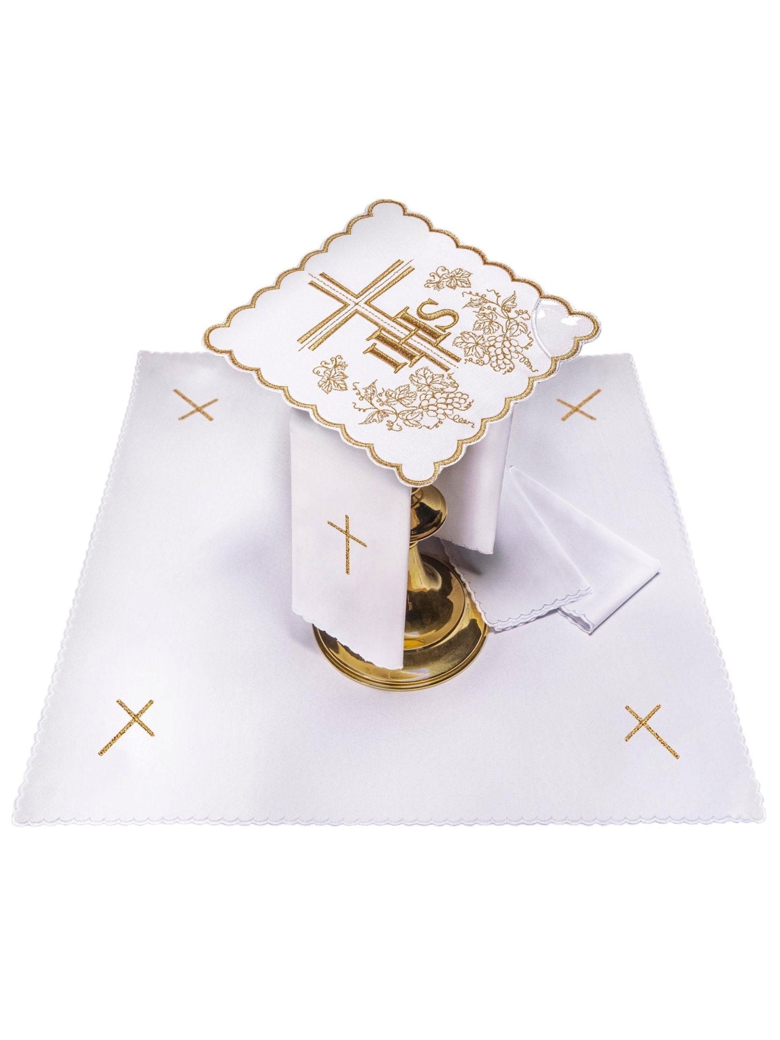 Servizio Messa delicato ricamo d'oro KK/156/04 - PERILPRETE.IT