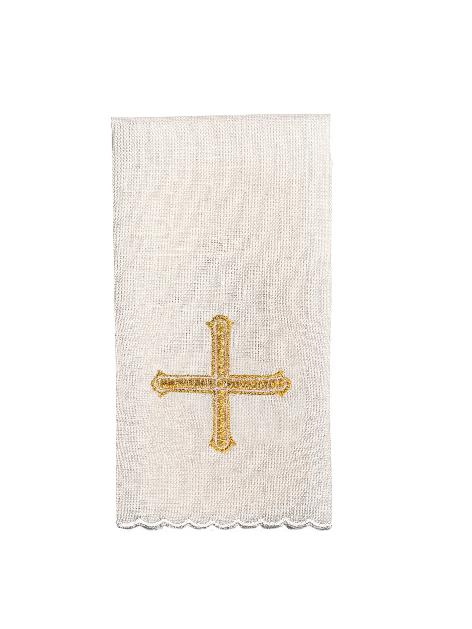 Servizio Messa in Lino riccamente ricamato con pietre decorative LE/5010 - PERILPRETE.IT