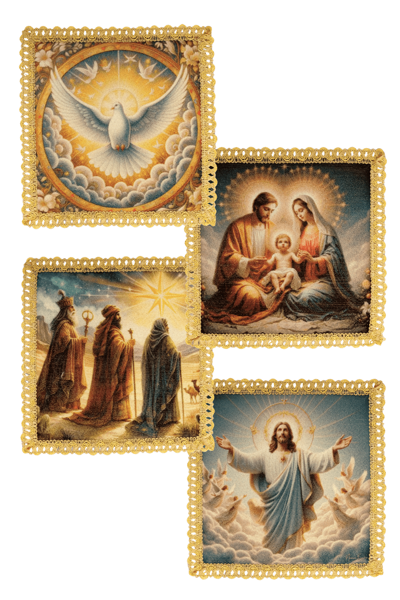 Set di quattro palle per diverse celebrazioni liturgiche KPS/002 18*18 - PERILPRETE.IT