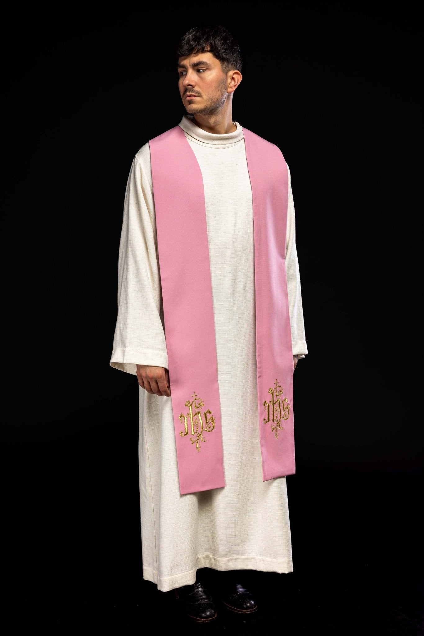 Stola Rosa sacerdotale rosa IHS KST/053/08/12 RÓŻOWY - PERILPRETE.IT