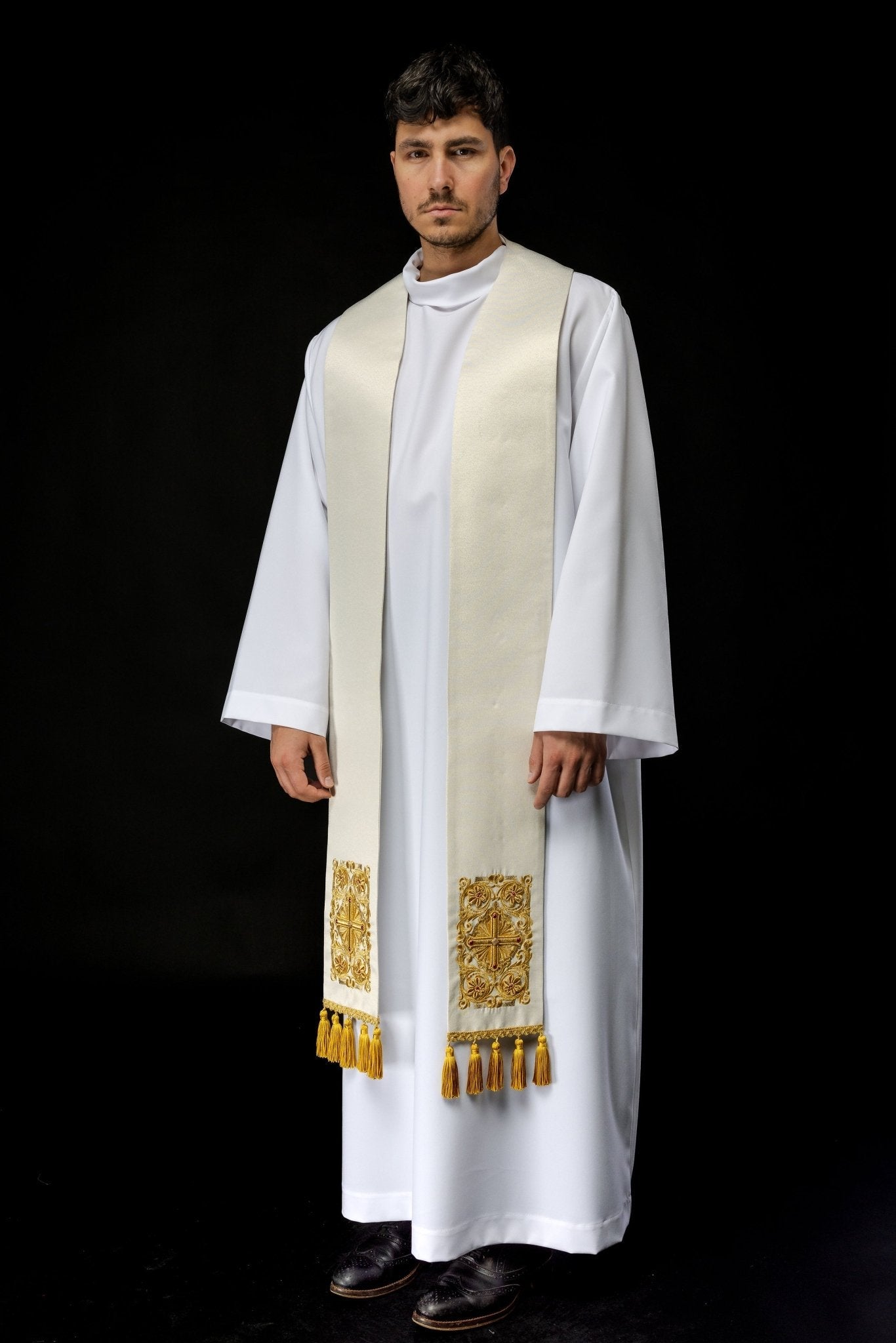 Stola sacerdotale decorata con le pietre LE/2010/10 - PERILPRETE.IT