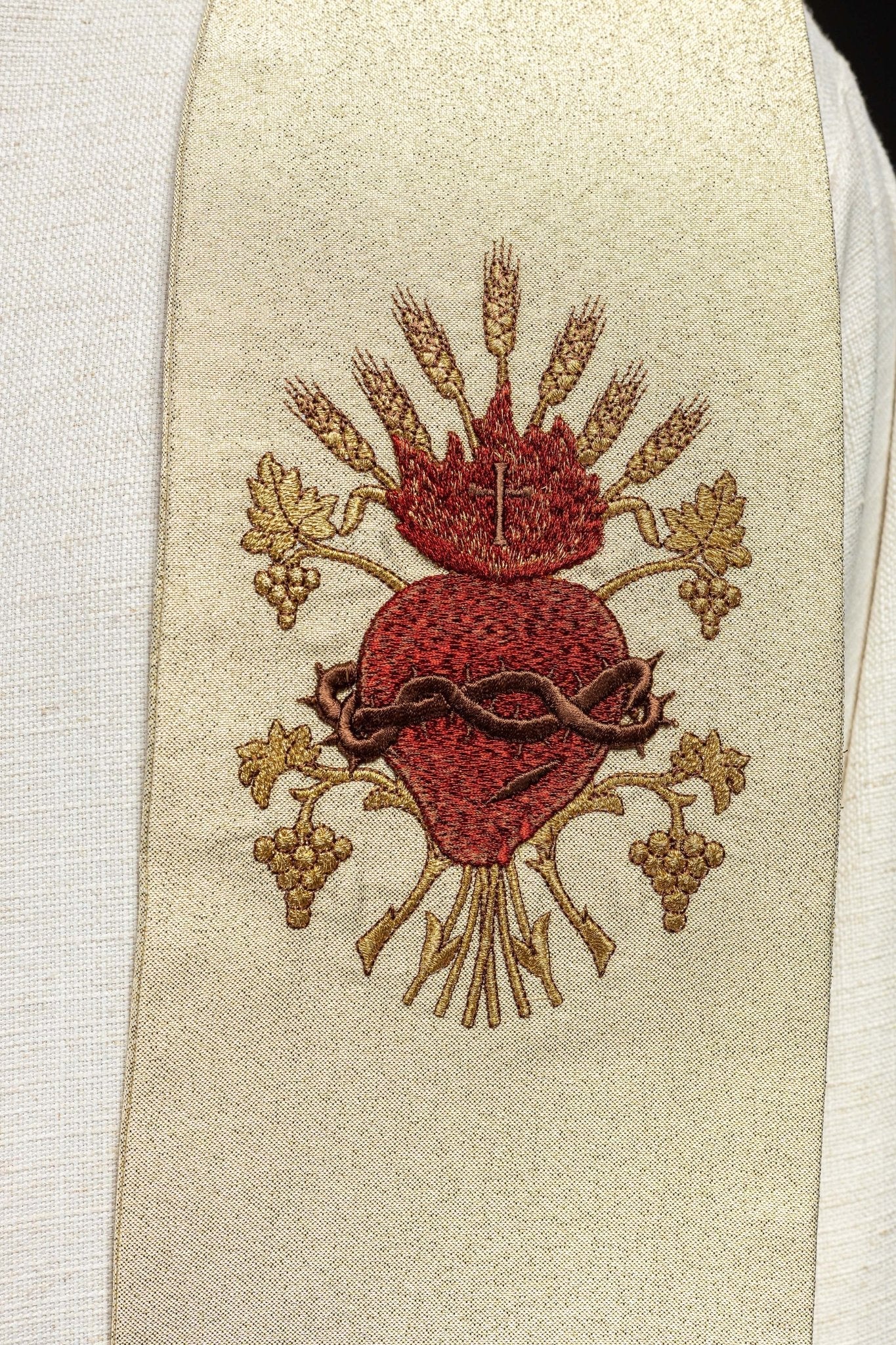 Stola sacerdotale dorata ricamata KST/159/10/37 ZŁOTY - PERILPRETE.IT