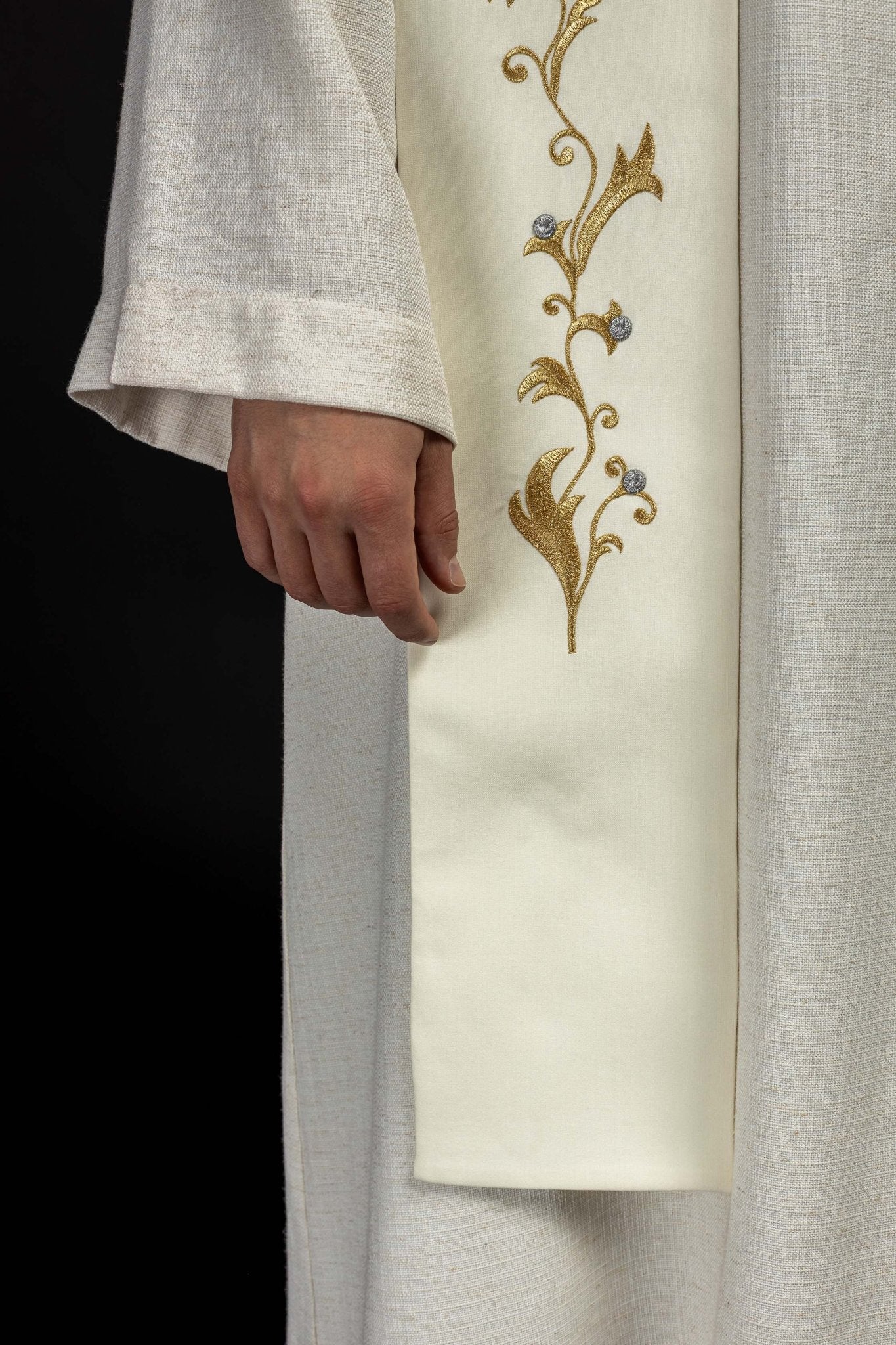 Stola sacerdotale écru IHS KST/037/05/01 ECRU - PERILPRETE.IT