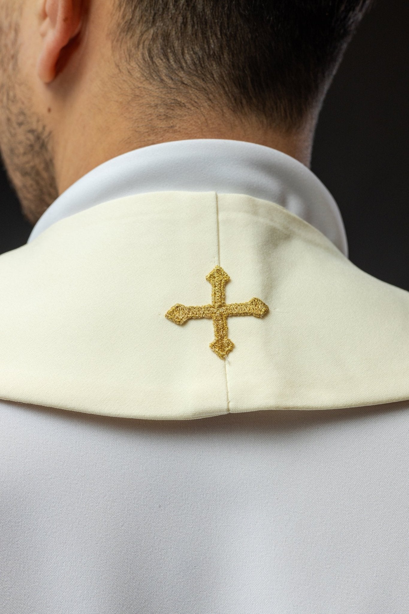 Stola sacerdotale ricamo IHS e Uva KST/068/05/01 ECRU - PERILPRETE.IT