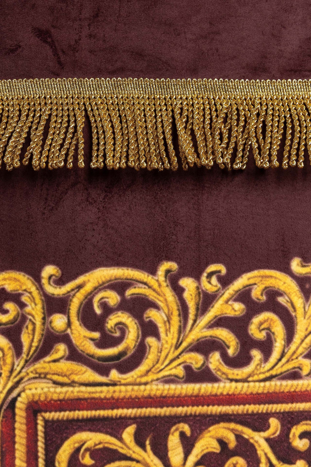 Stendardo liturgico stampato fronte-retro con il Sacro Cuore di Gesù e il calice con IHS