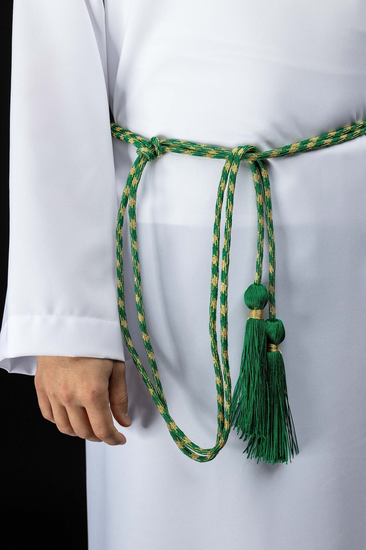 Cingulum liturgiczne zielono-złote - ORNATY.PL