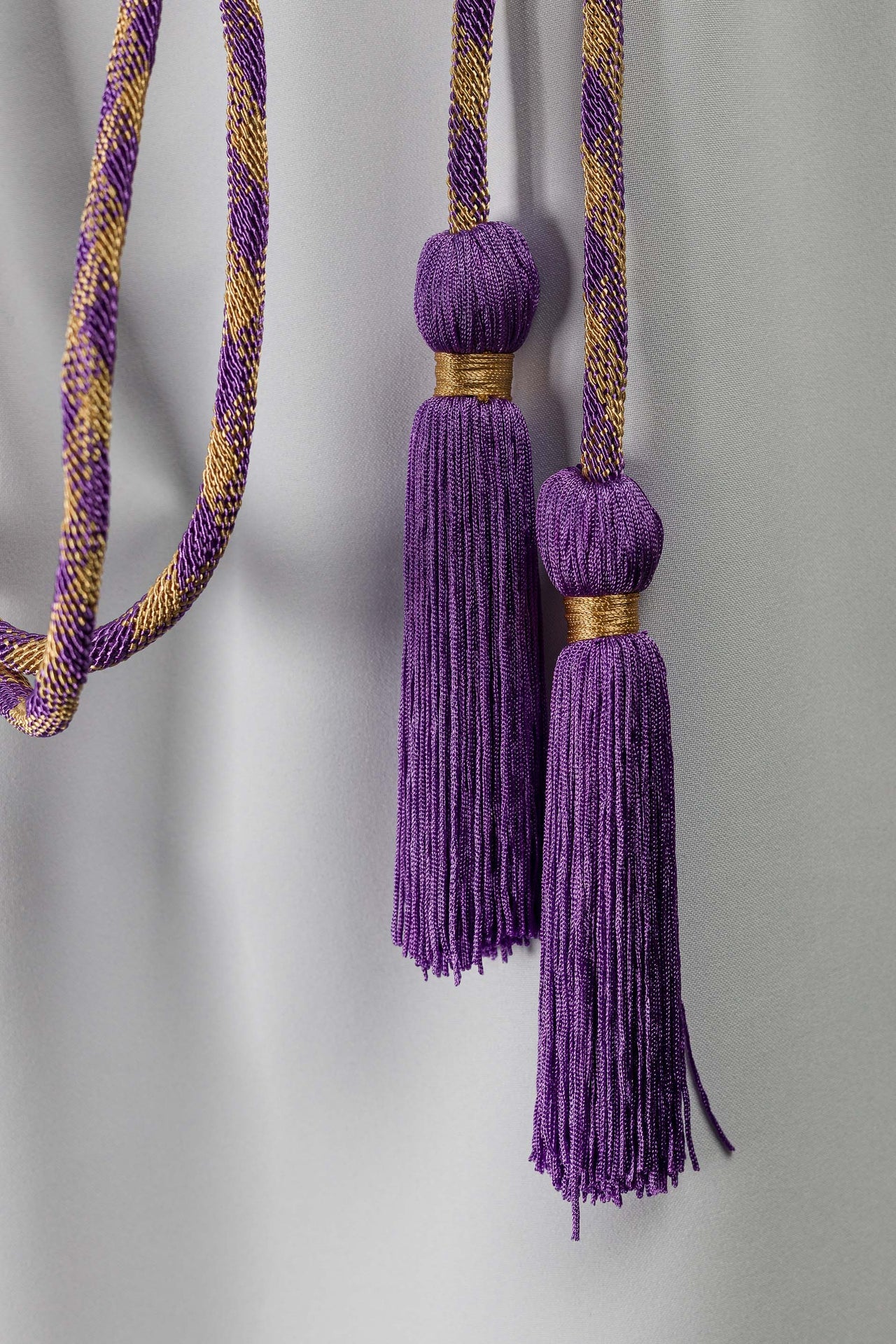 Cingolo liturgico viola e oro Premium