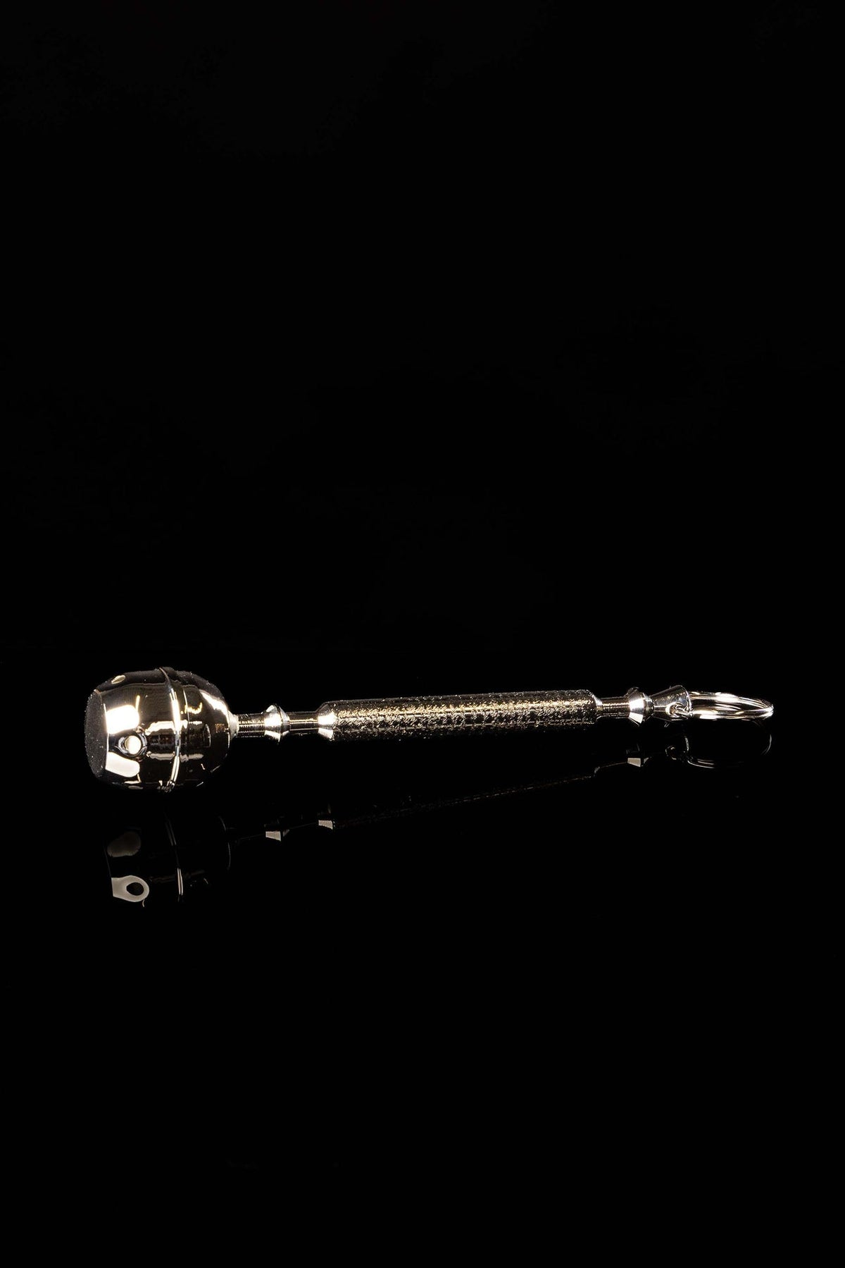 Aspersorio in metallo con custodia, 17 cm